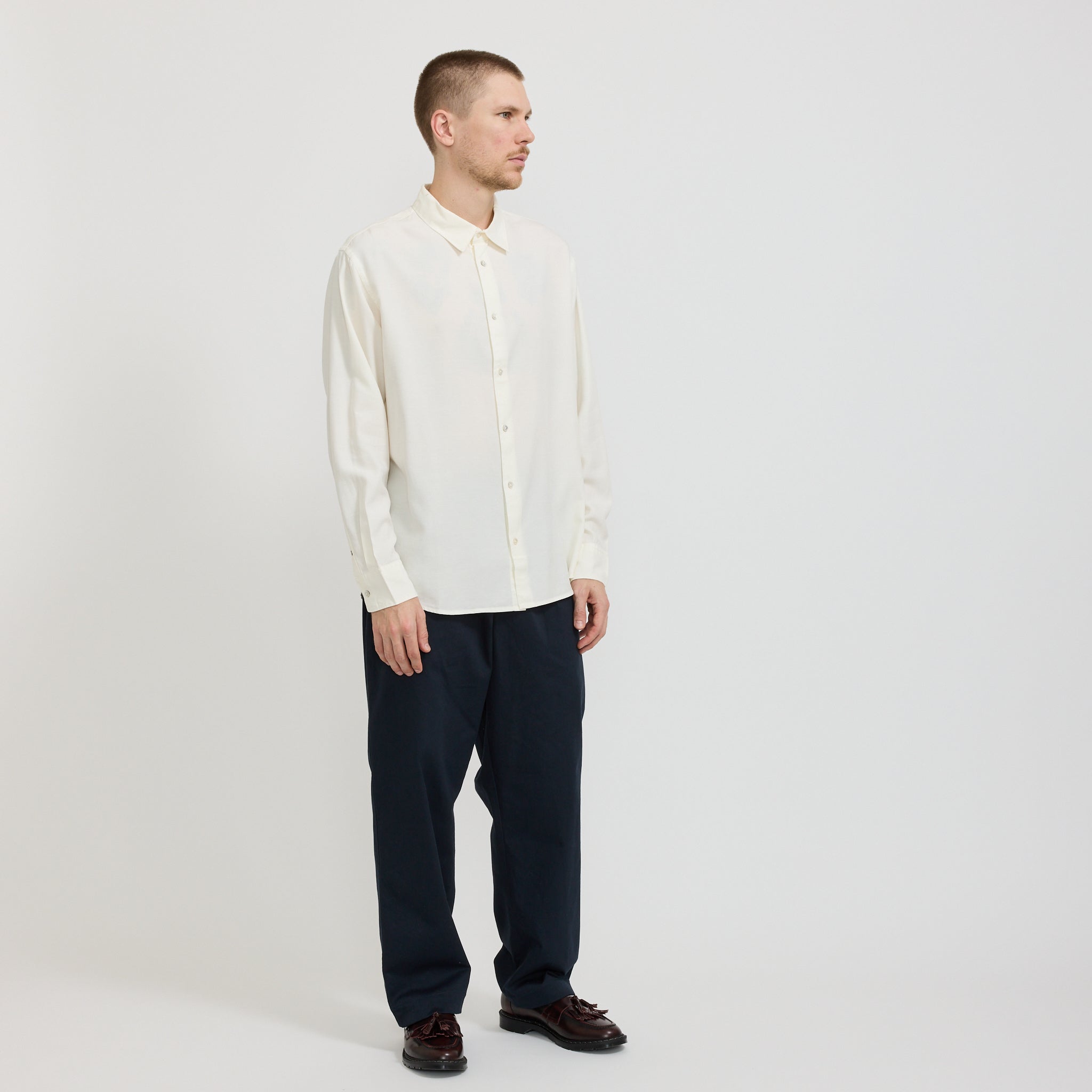 Miller Long Sleeve Shirt Cream