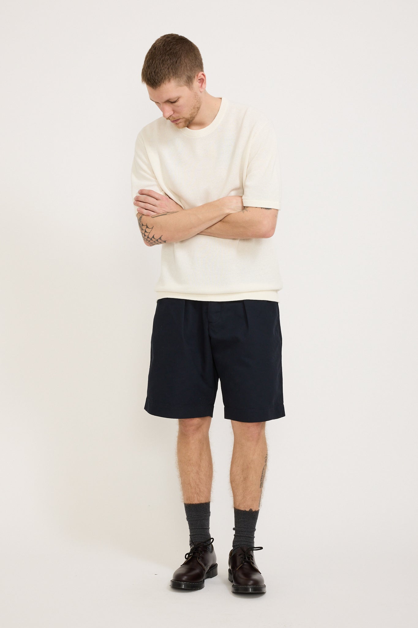 Assembly Label | Pique Short Sleeve Knit Cream | Maplestore