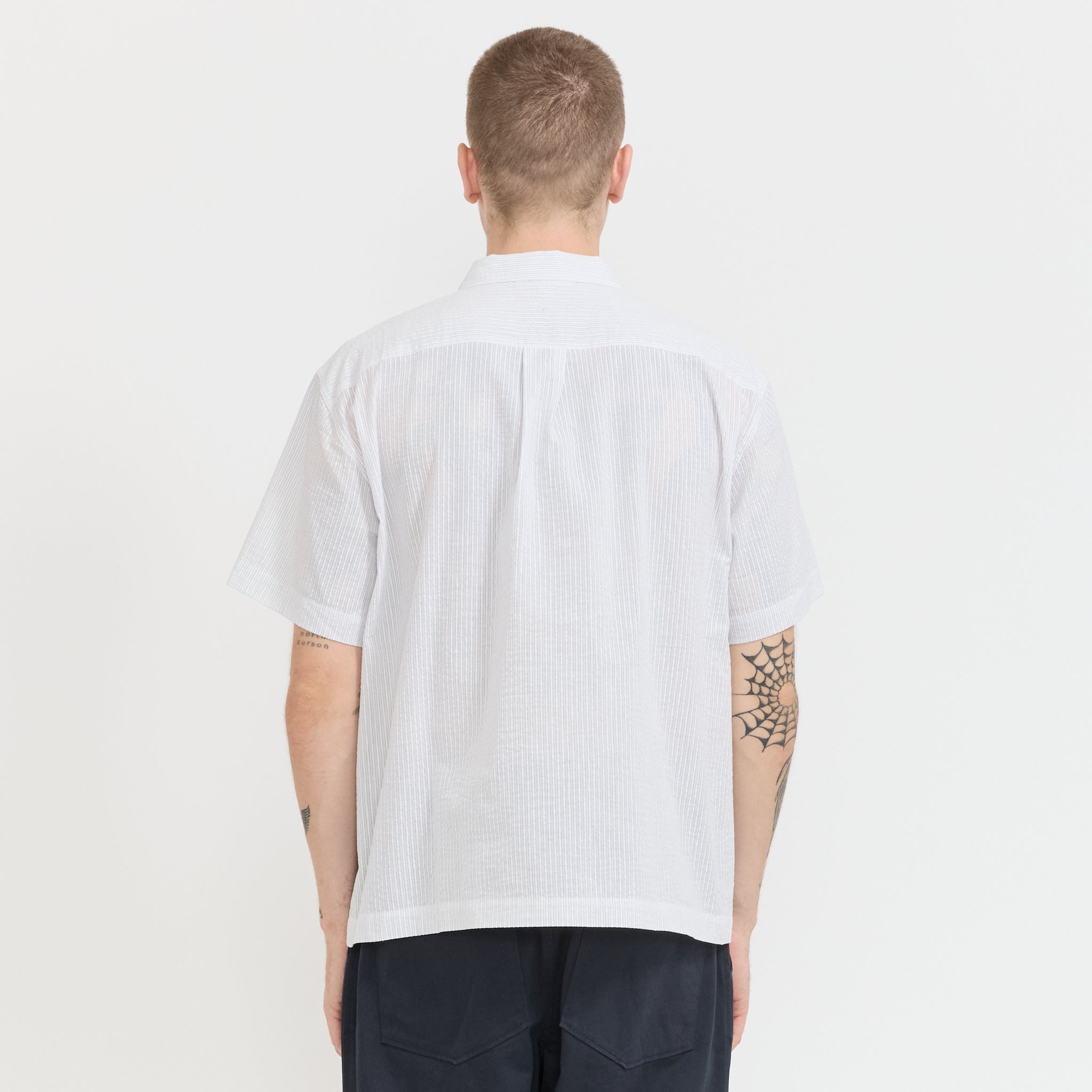 Will Short Sleeve Shirt White/Navy