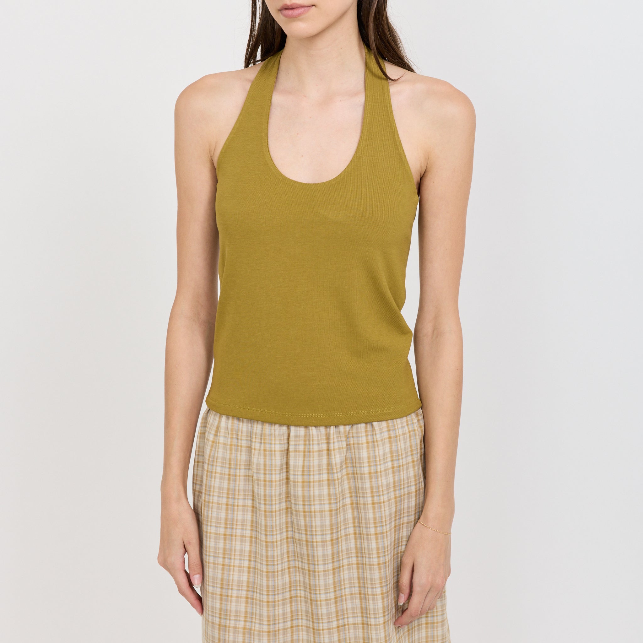 Halter Top Mustard
