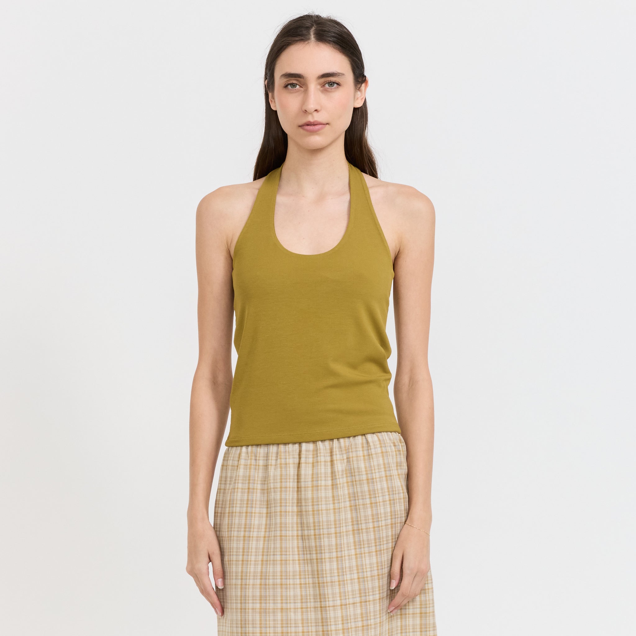 Halter Top Mustard