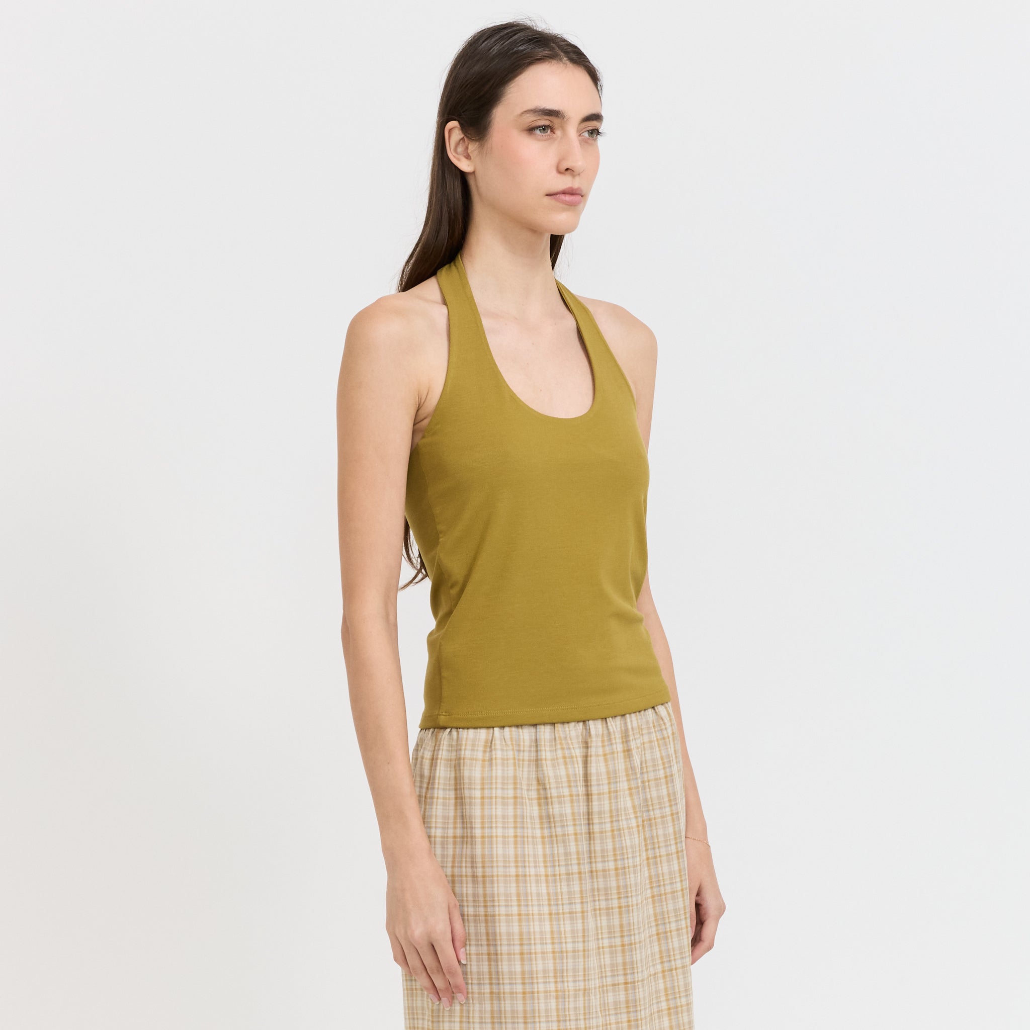 Halter Top Mustard