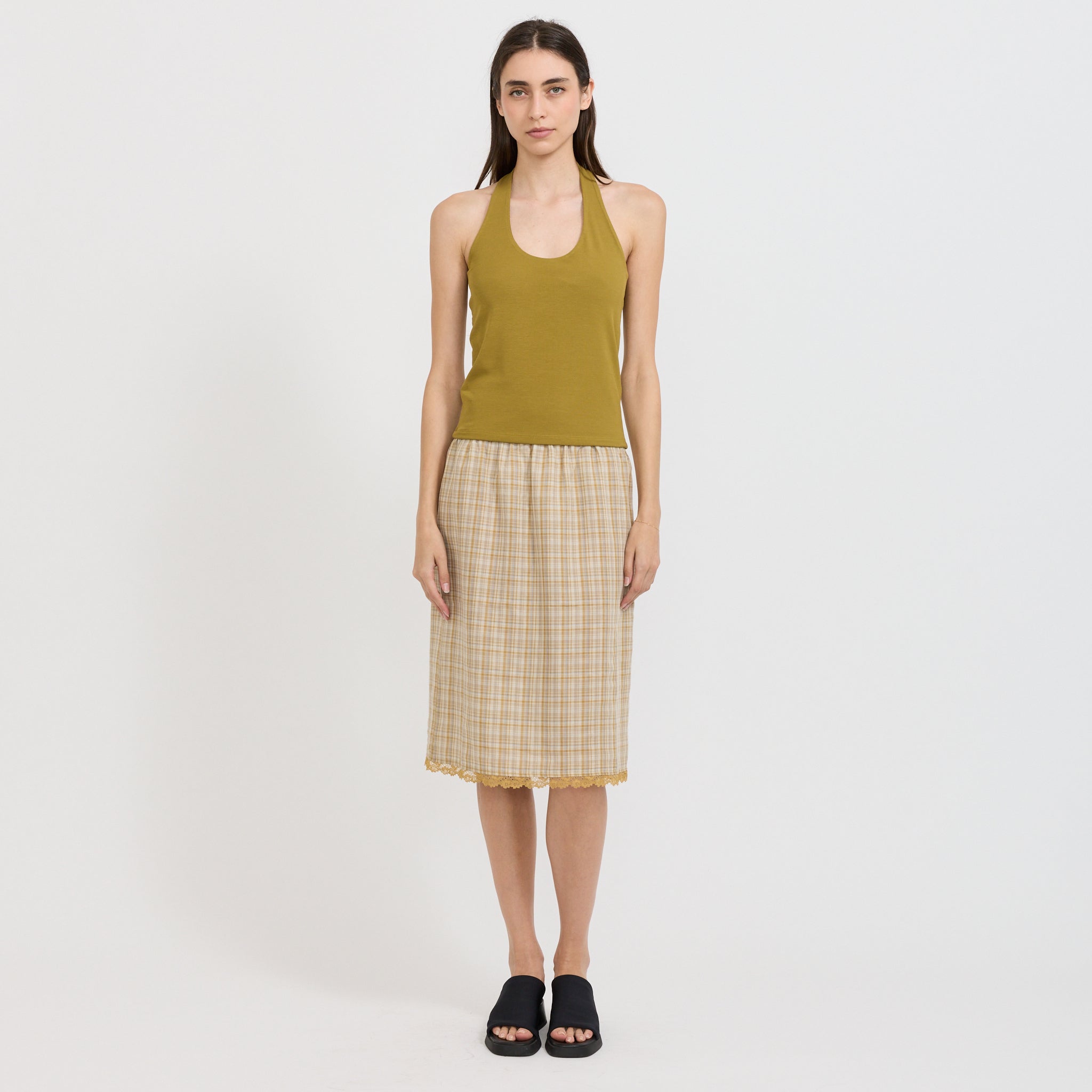 Halter Top Mustard