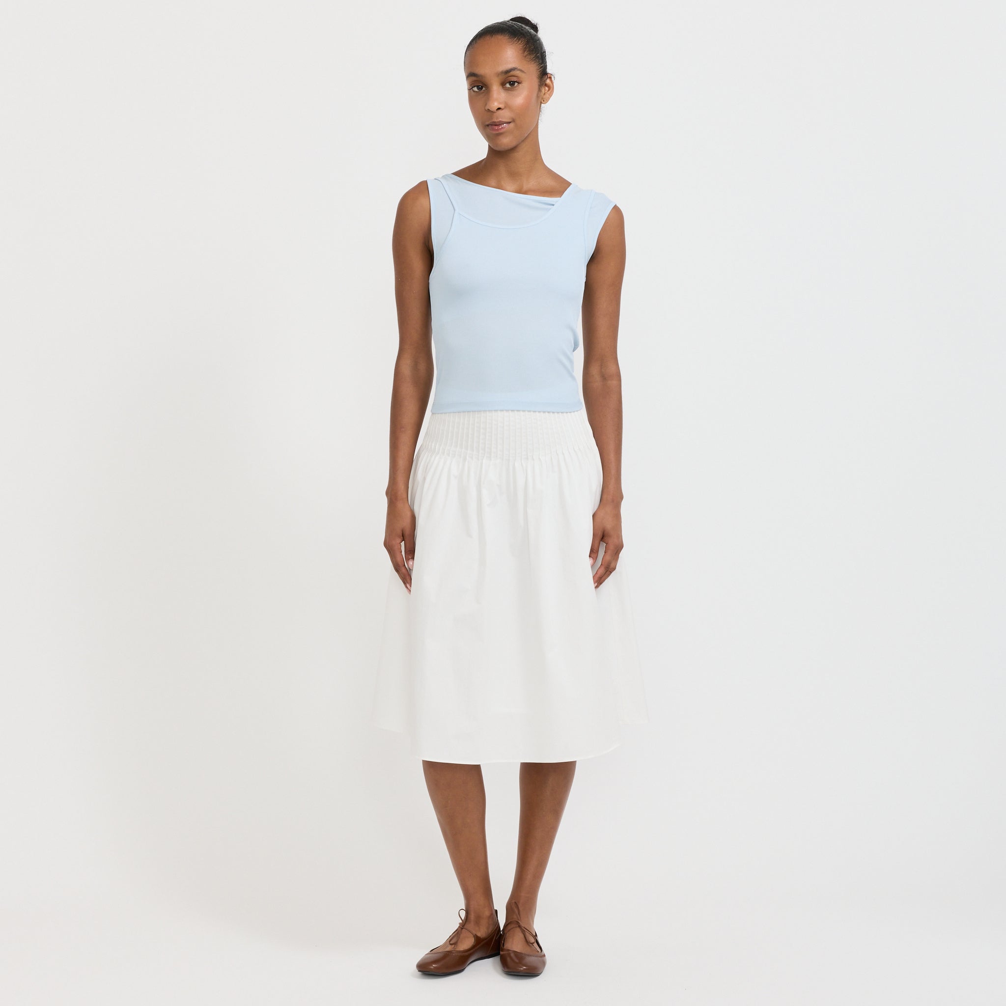 Atelier Edition | Layered Sleeveless Top Light Blue | Maplestore