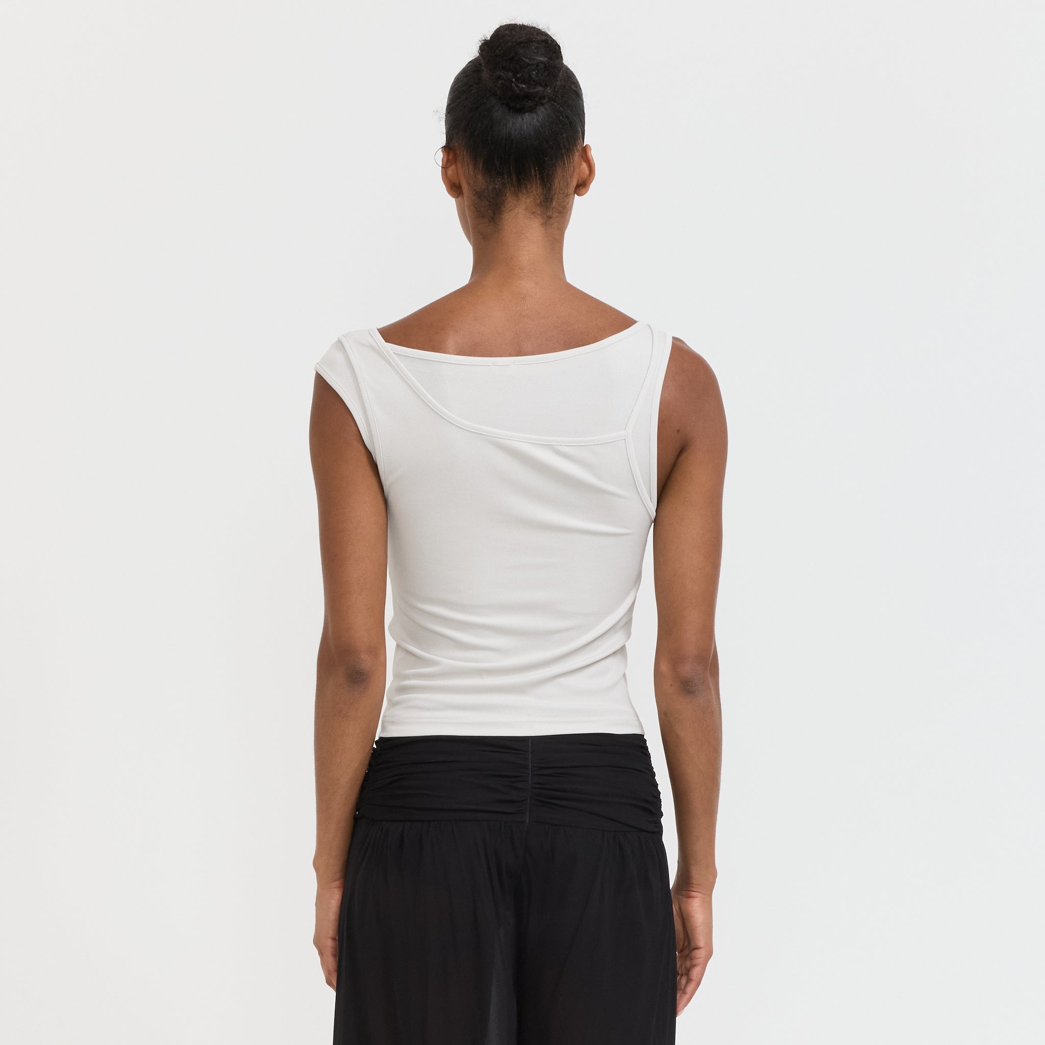 Atelier Edition | Layered Sleeveless Top Light Grey | Maplestore