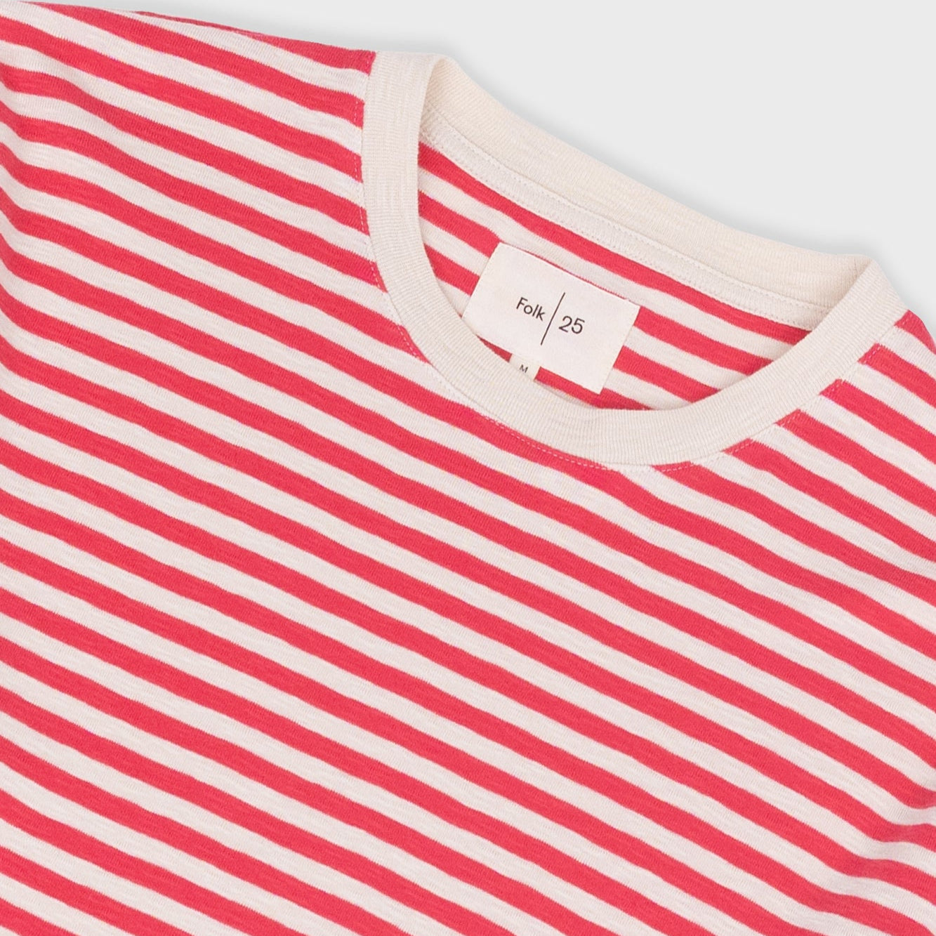 Classic Stripe Tee Raspberry