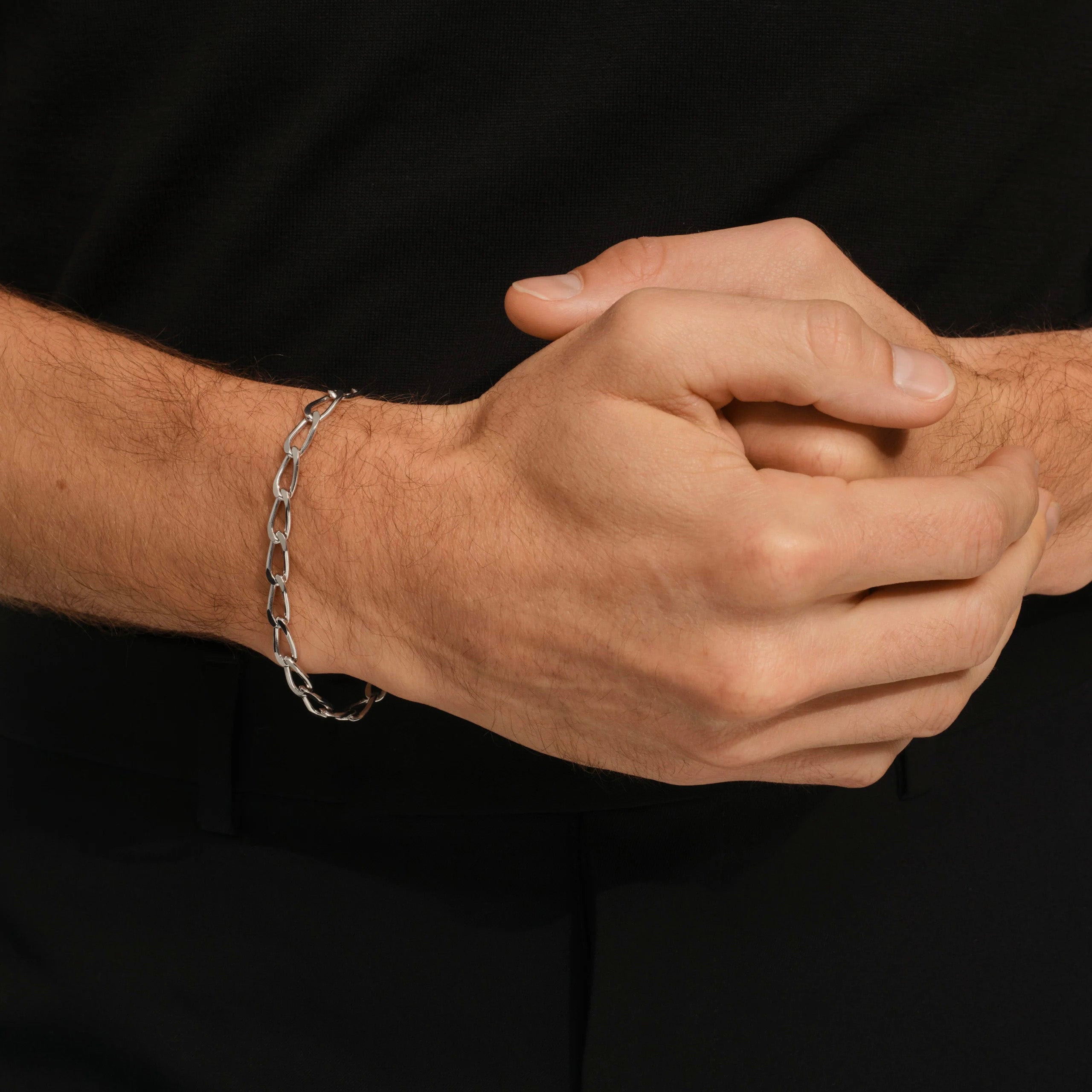 Arlo Bracelet Thick Silver