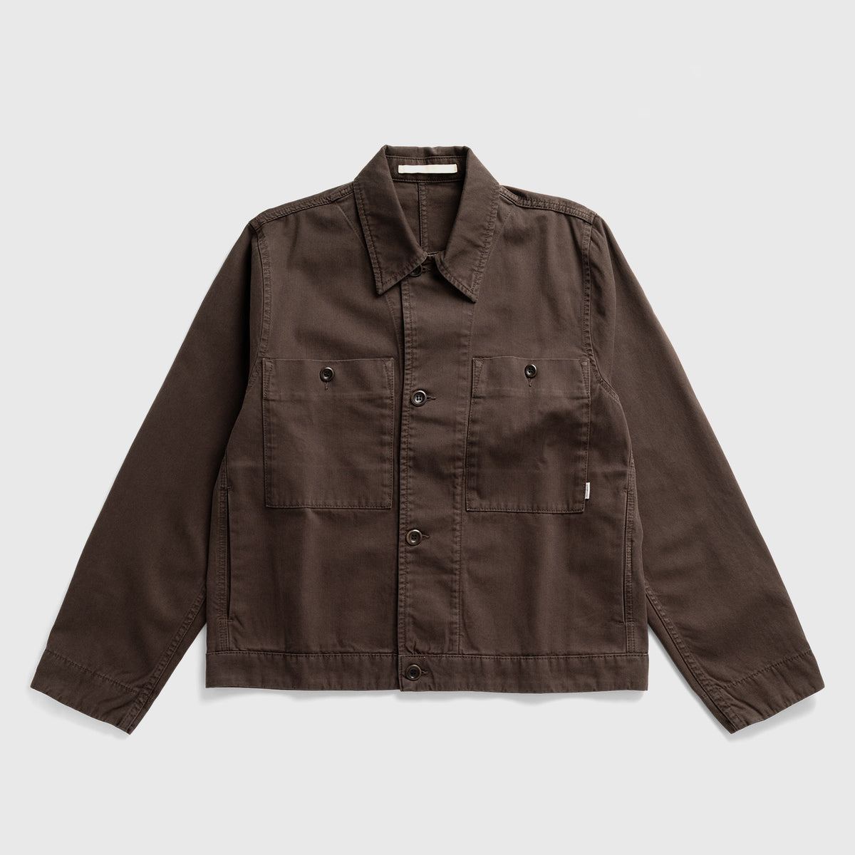 Arresskov Broken Twill Overshirt Delicioso Brown