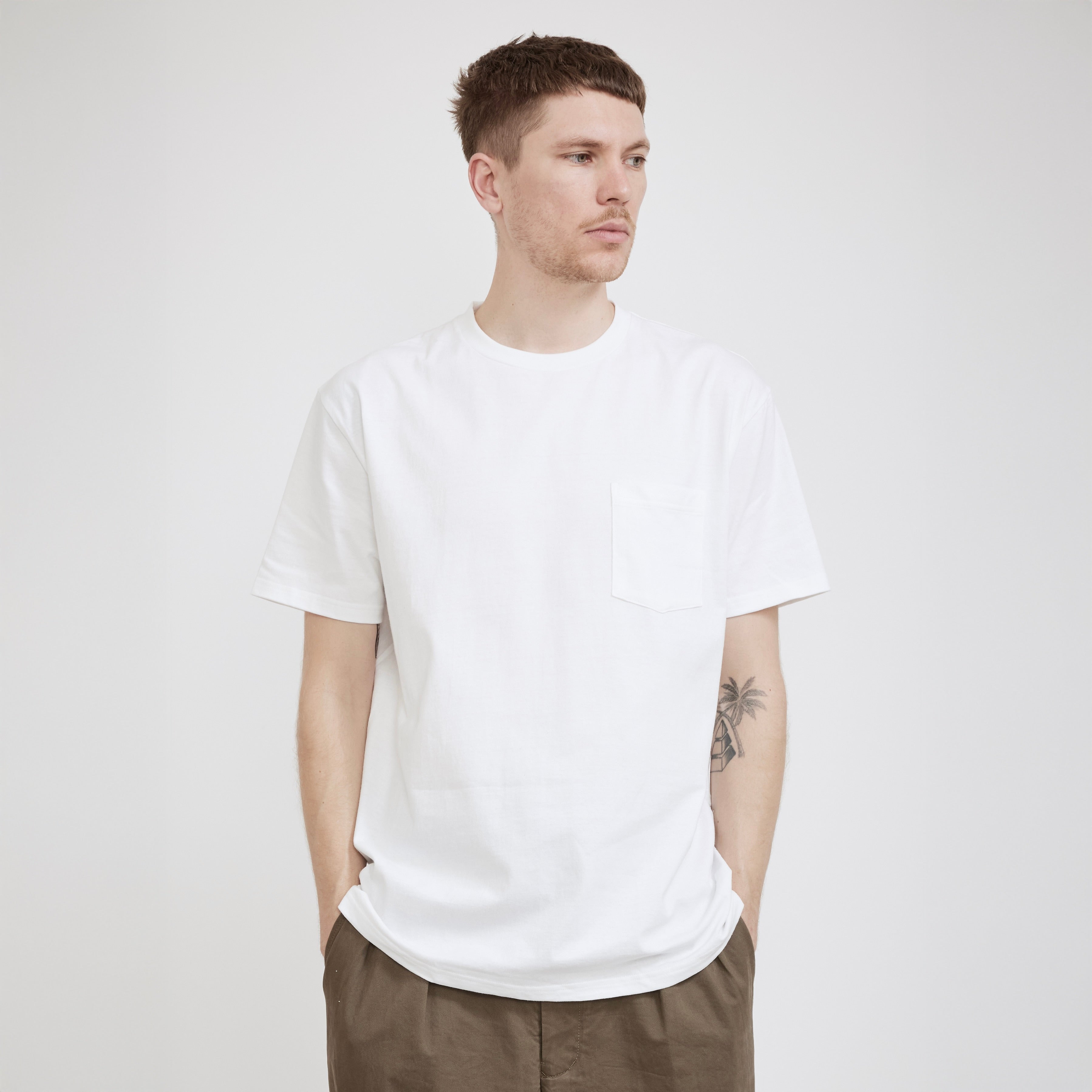 2 Pack Pocket Tee White