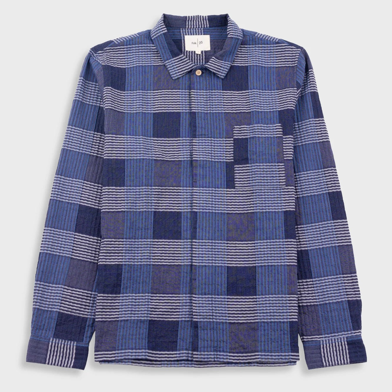 Patch Shirt Blue Multicheck