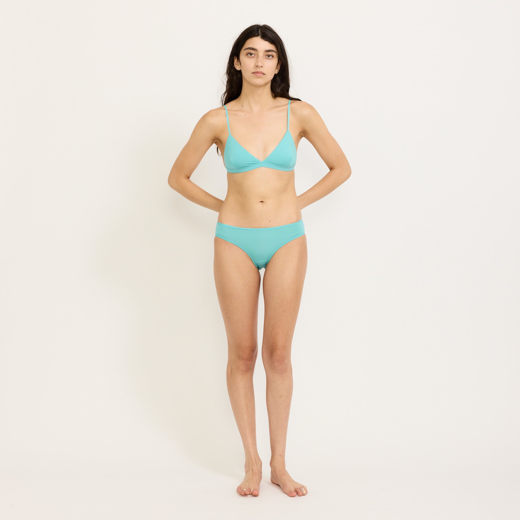 Baserange | Bell Pants Charles Turquoise | Maplestore