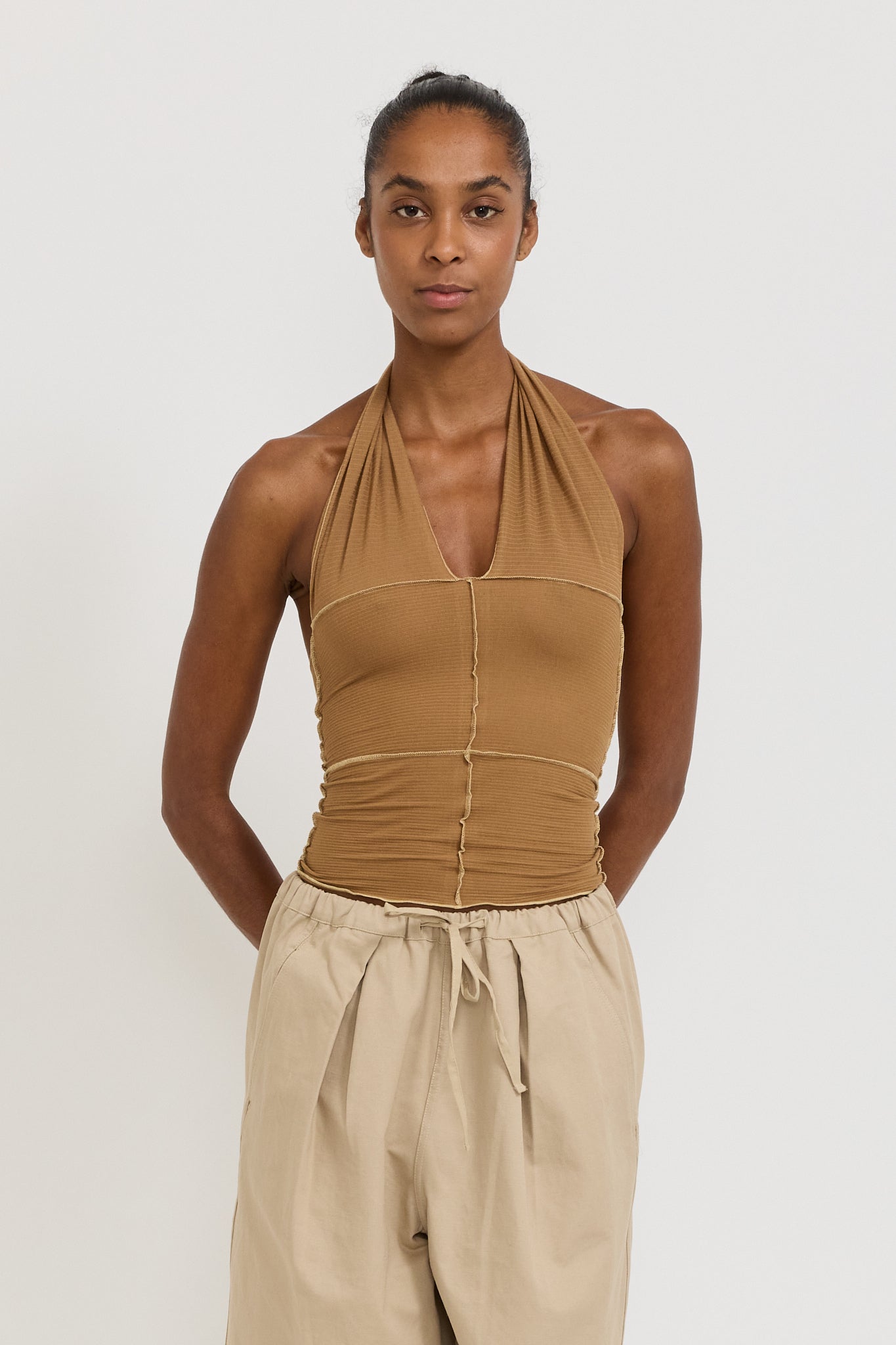 Cinder Halter Top Alamillo Brown