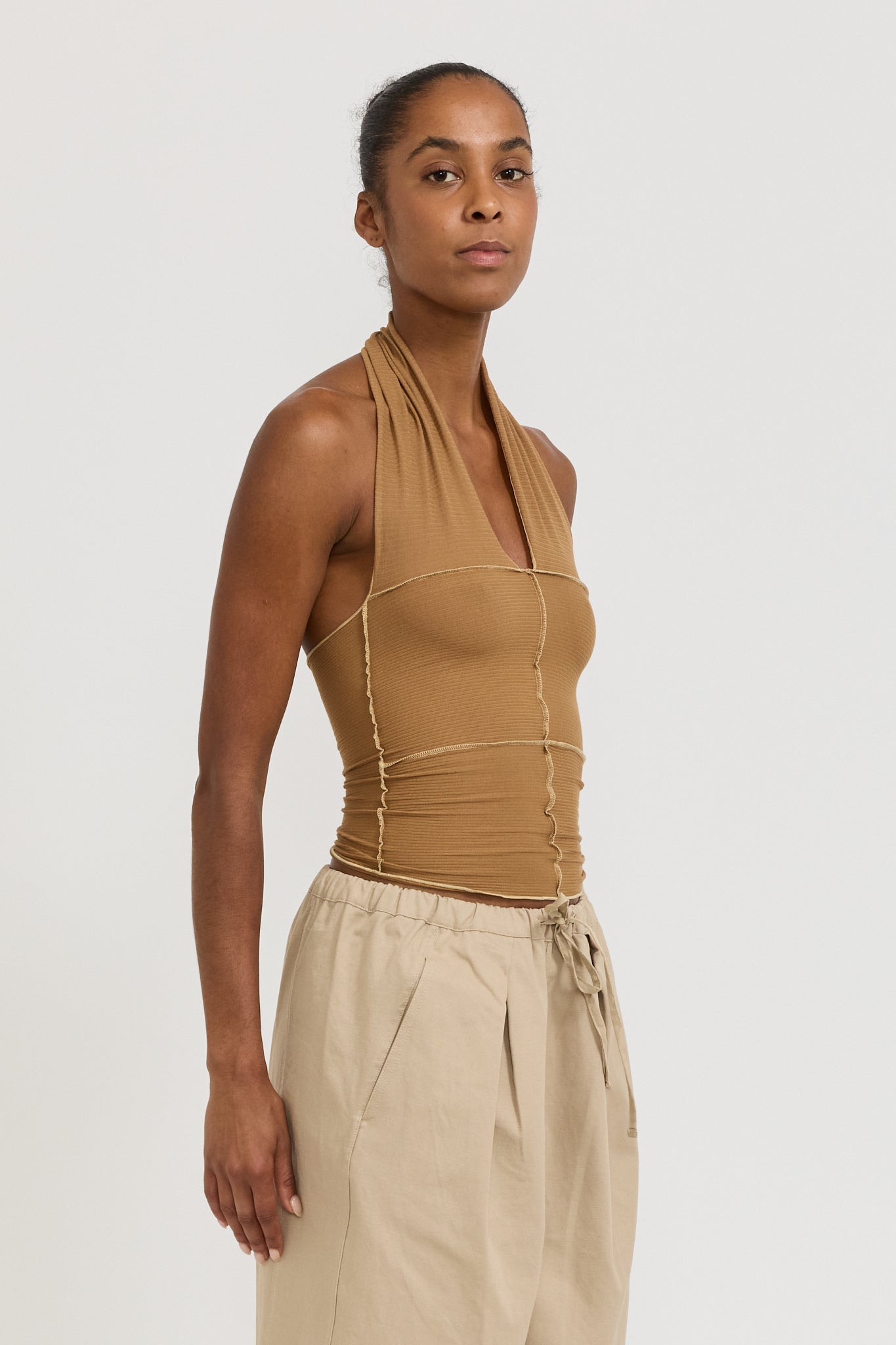 Cinder Halter Top Alamillo Brown