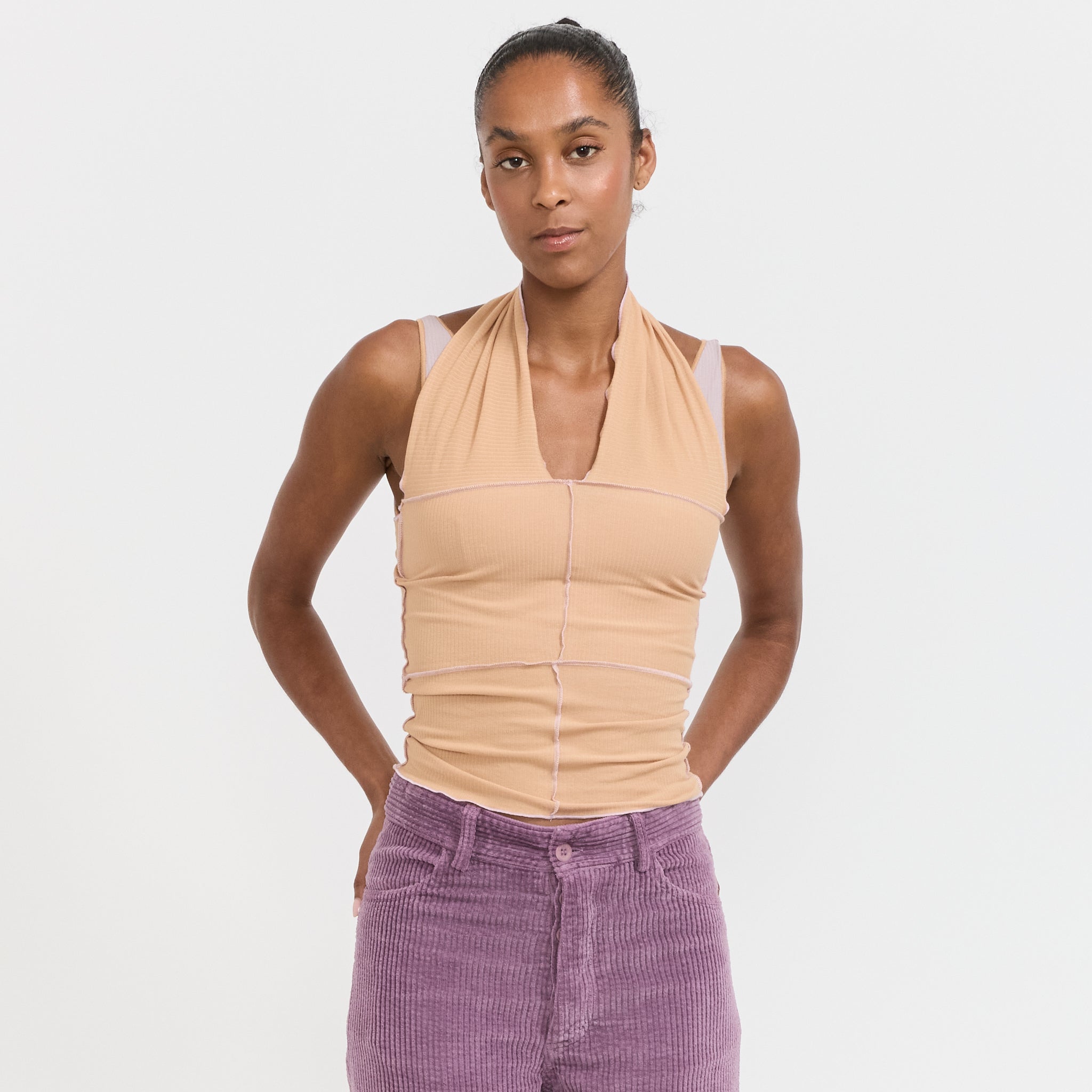 Baserange Cinder Halter Top Aural | Maplestore