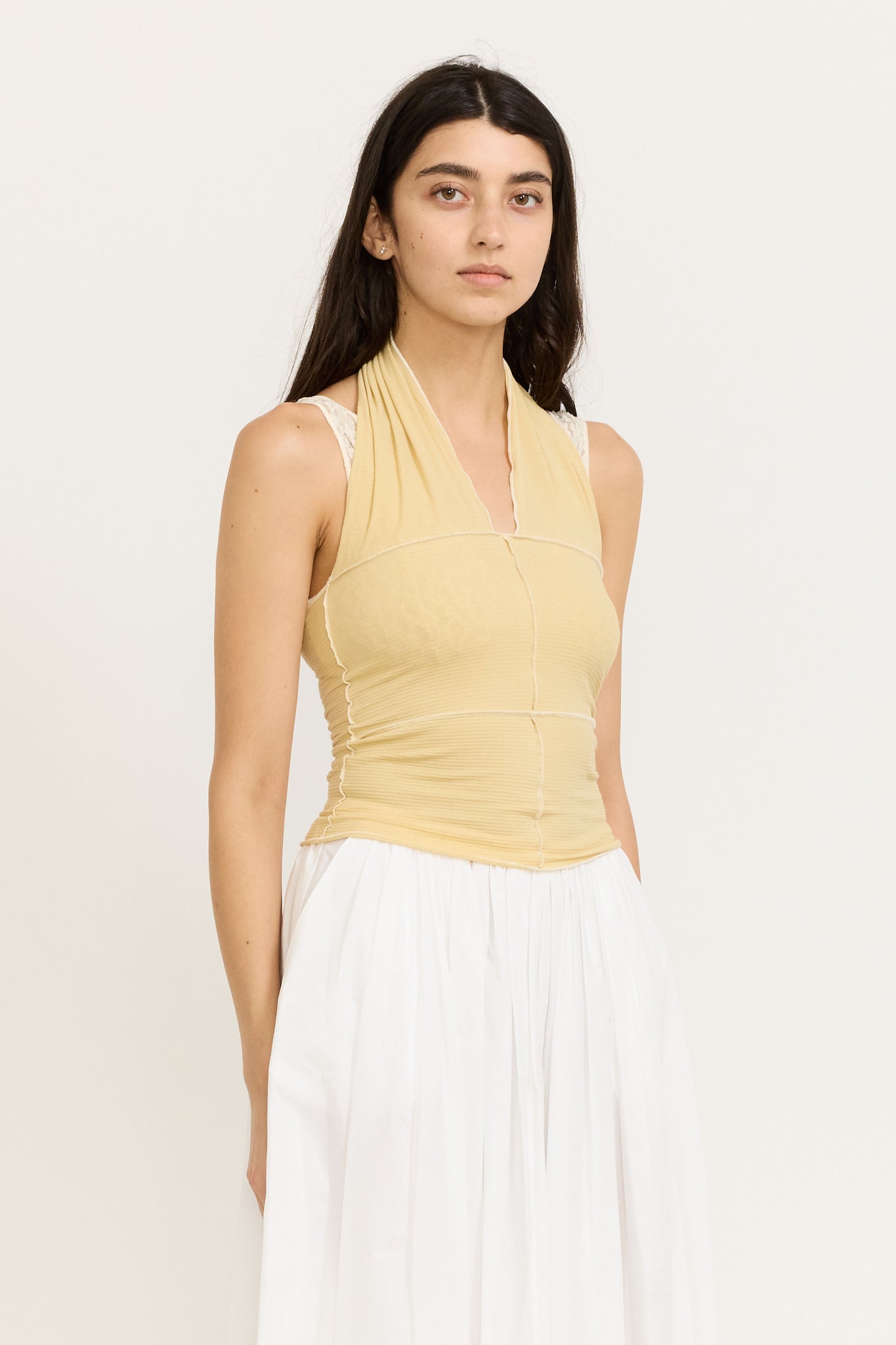 Cinder Halter Top Hen Yellow