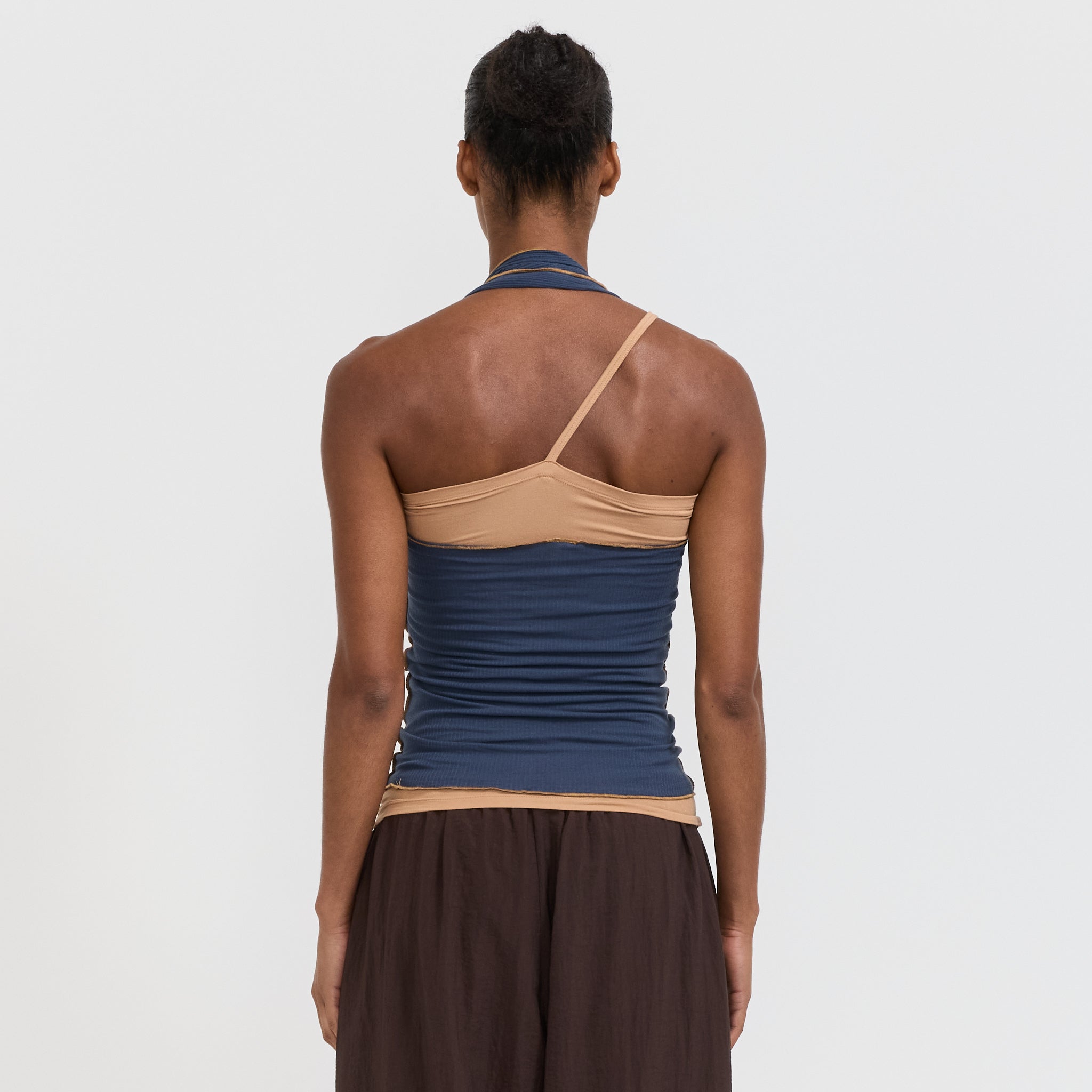 Baserange | Cinder Halter Top Preston Blue | Maplestore
