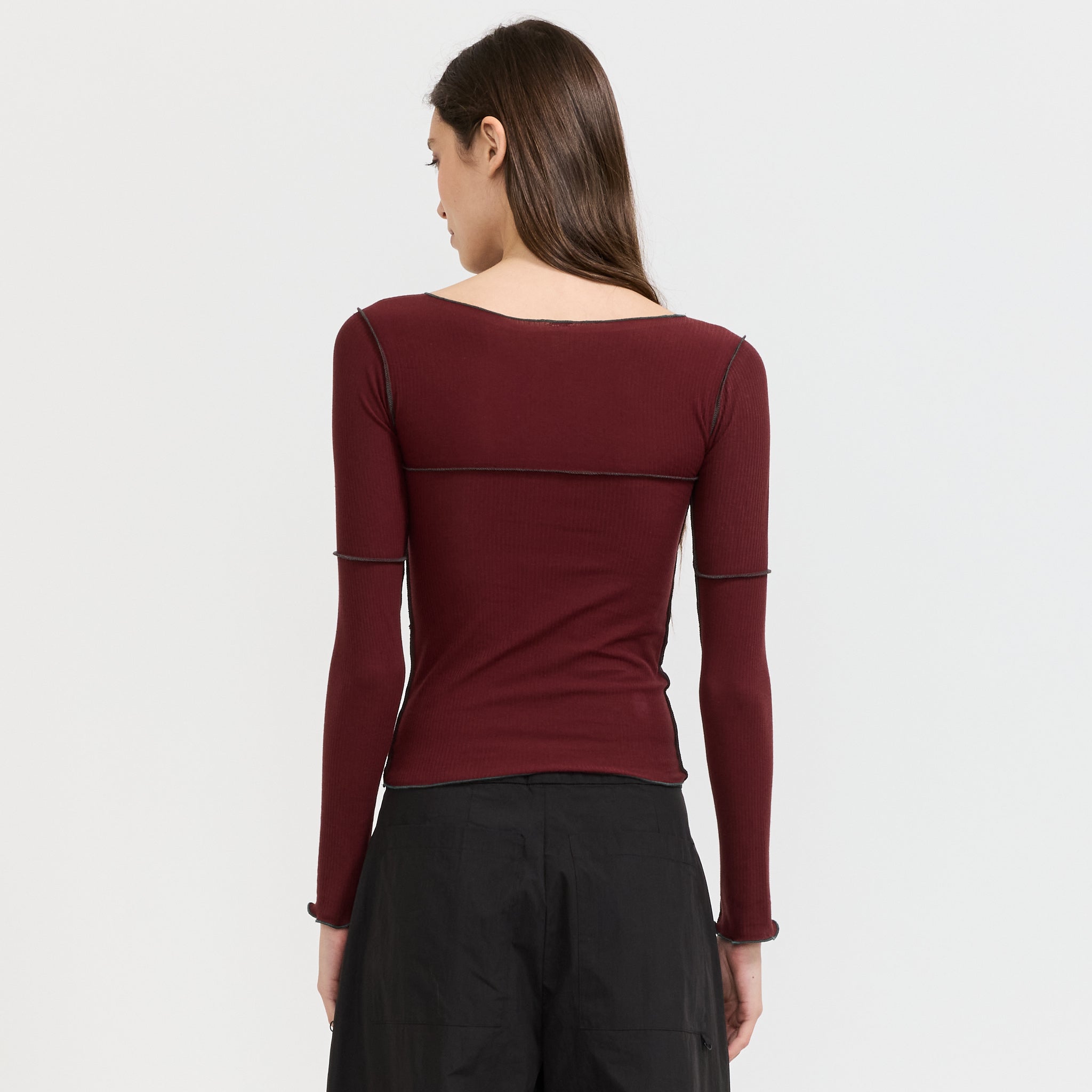 Cinder Long Sleeve Tee Nara Red
