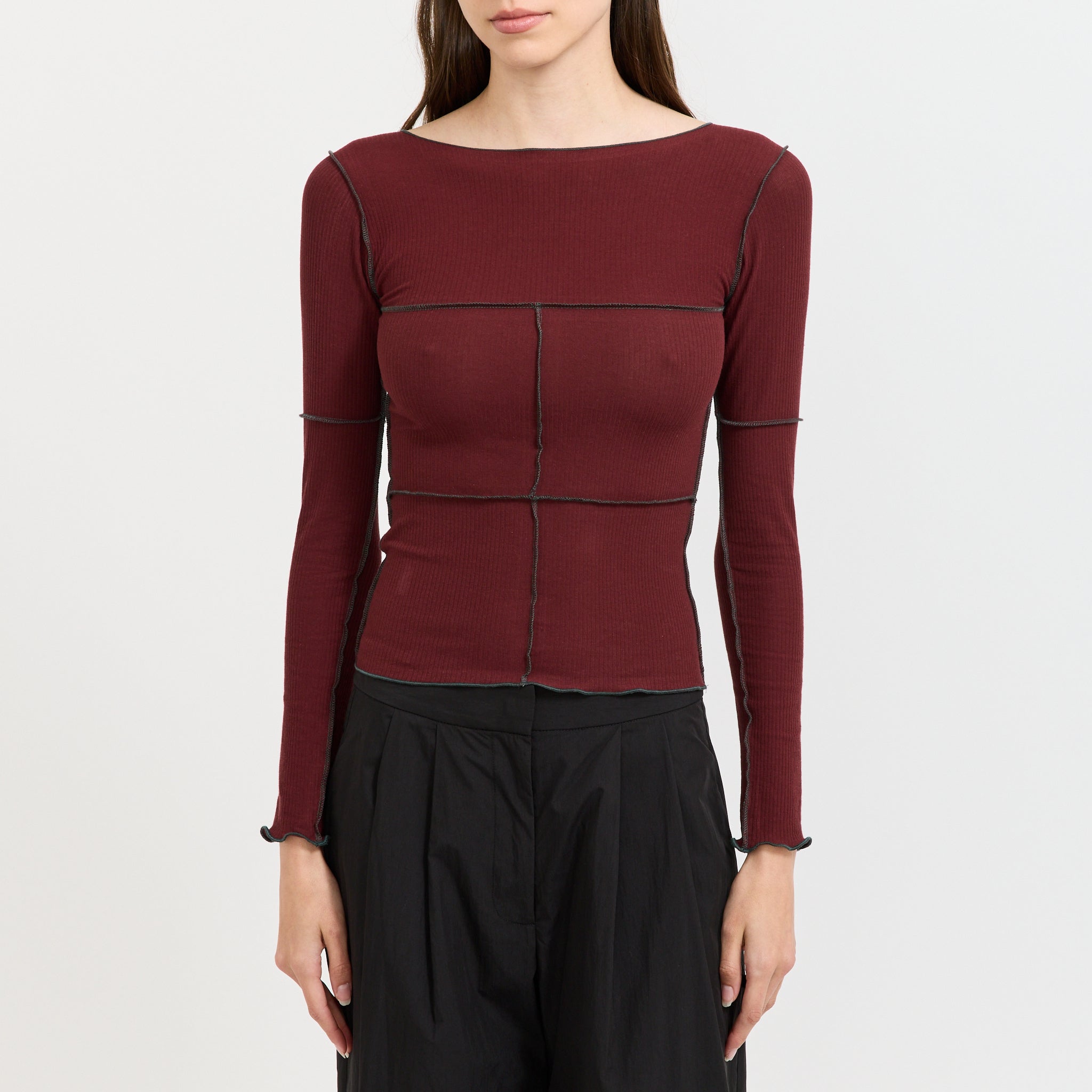 Cinder Long Sleeve Tee Nara Red