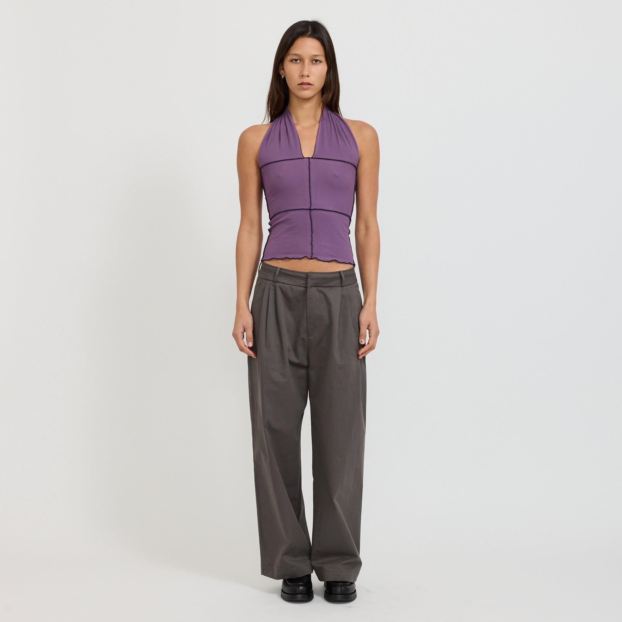 Cinder Halter Top Venet Purple