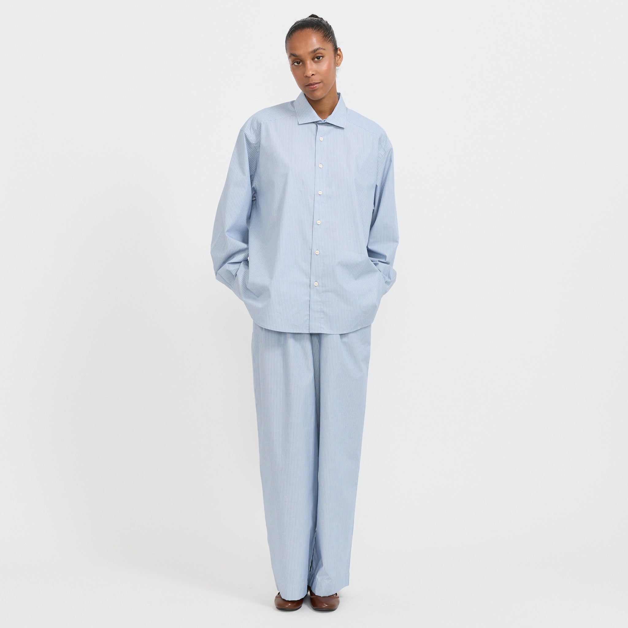 Claude Pants Blue Stripe