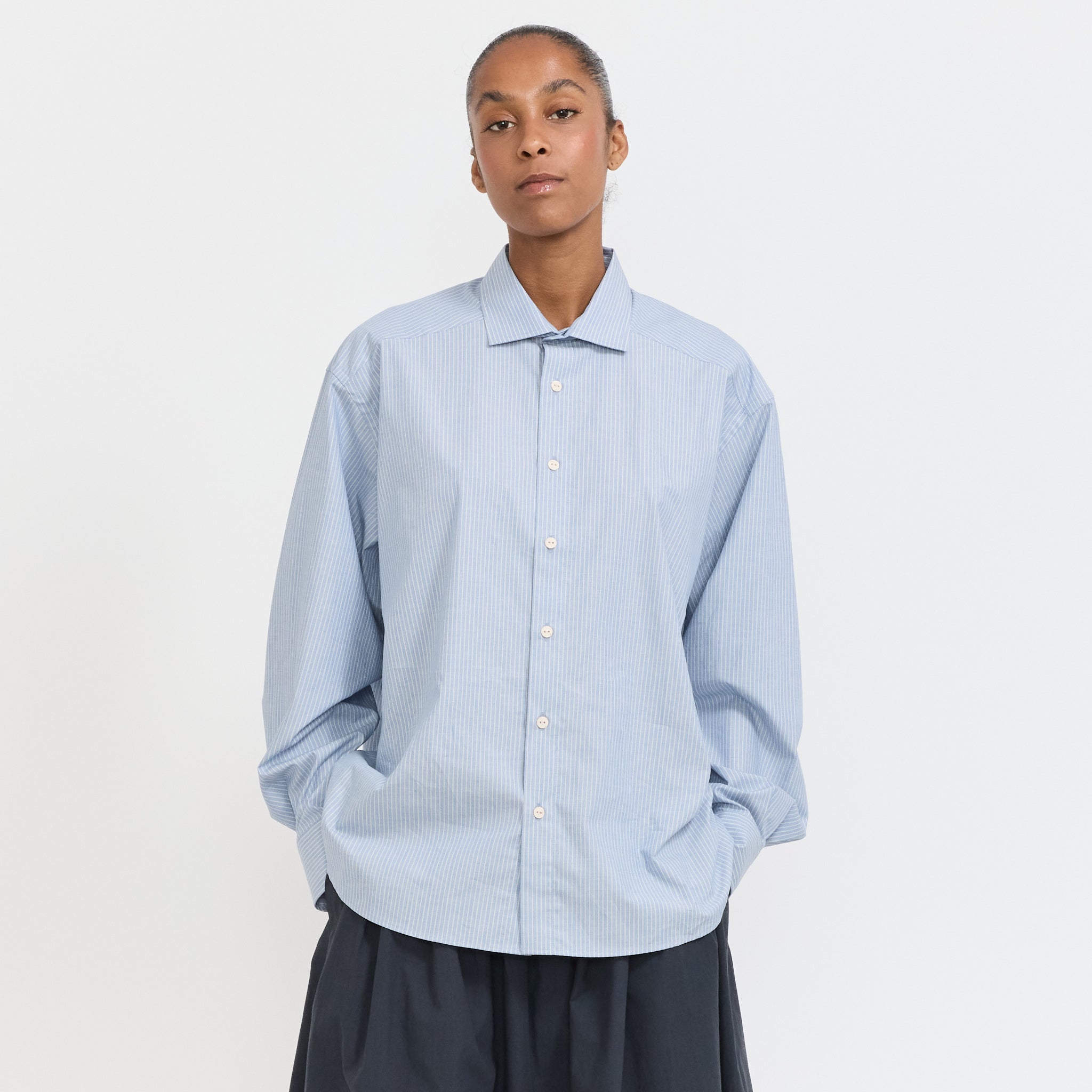 Claude Shirt Blue Stripe