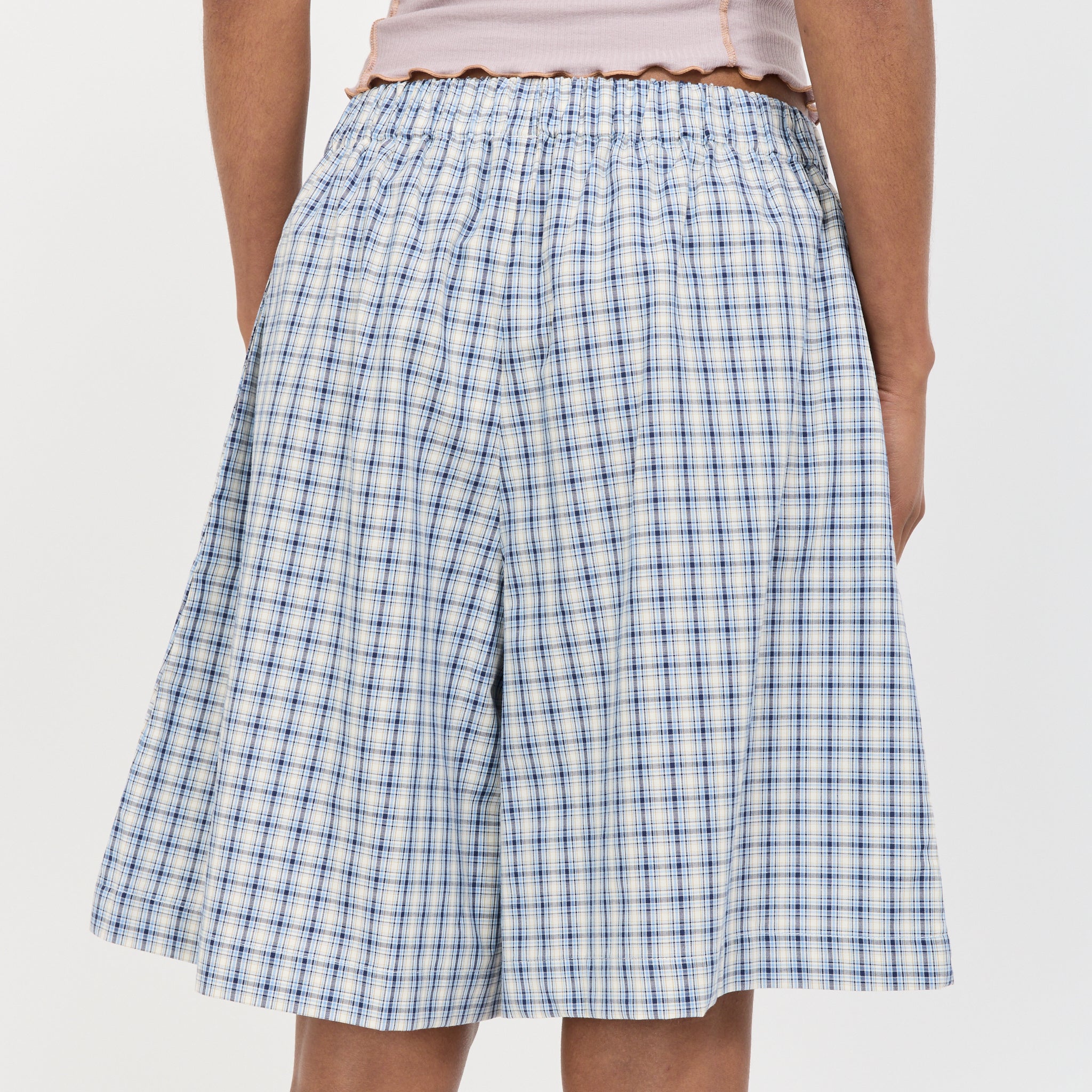 Claude Shorts Blue Check