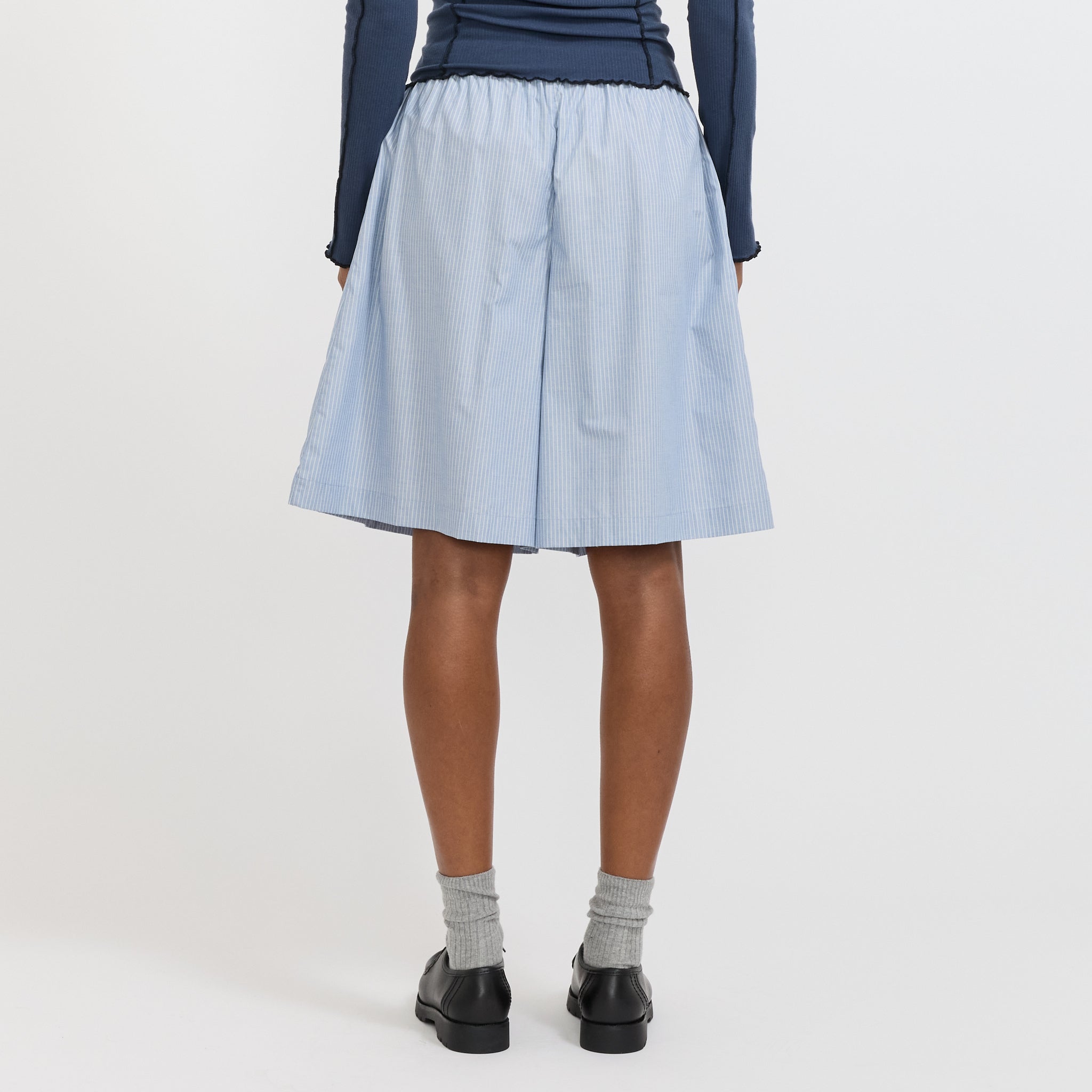 Baserange | Claude Shorts Blue Stripe | Maplestore