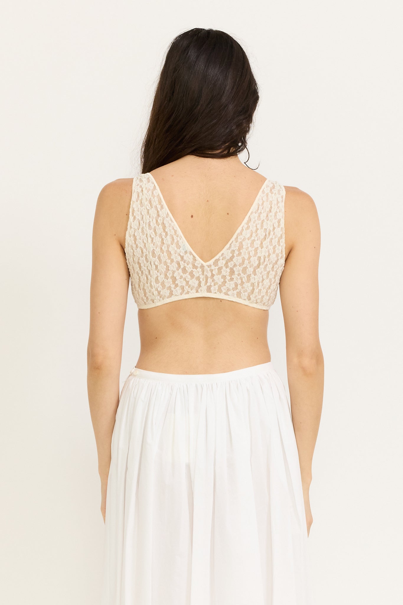 Crescent Bra Undyed Lace