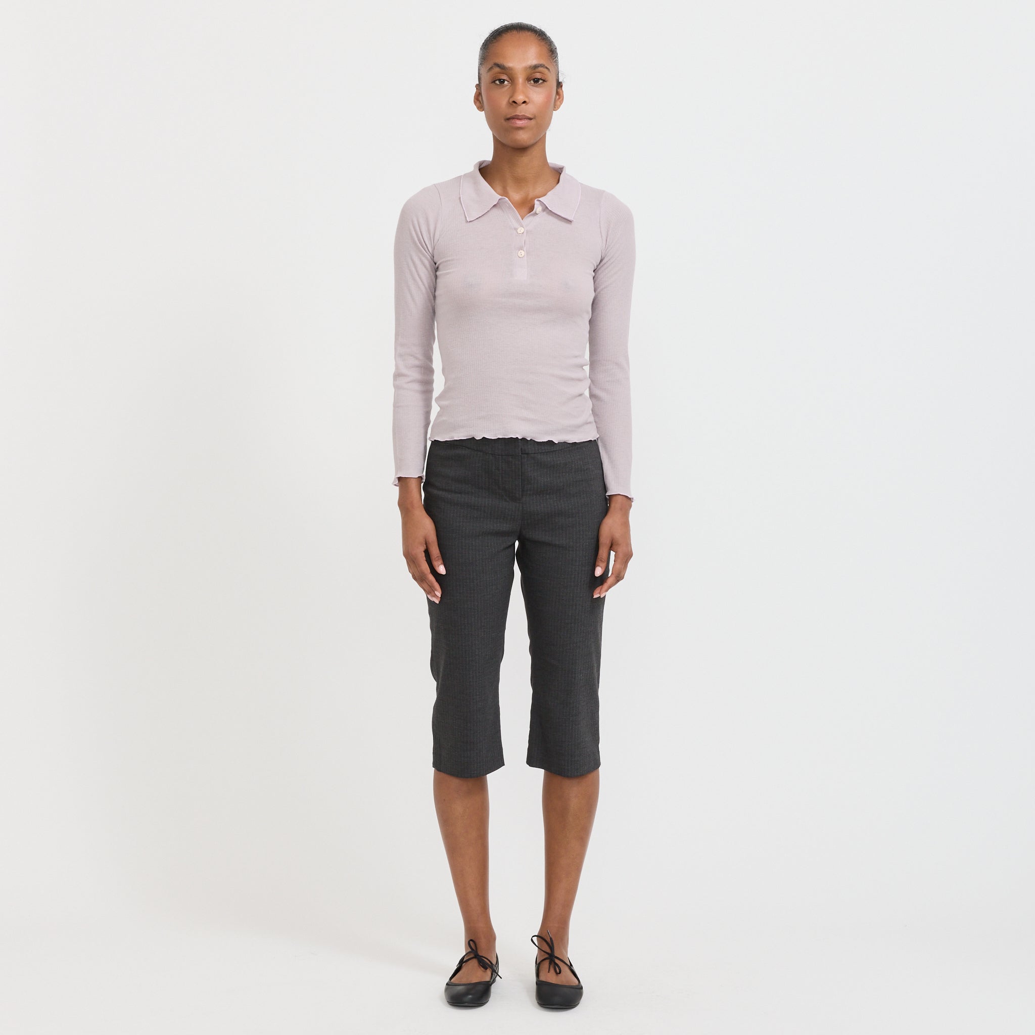 Dual Long Sleeve Tee Verbe Purple