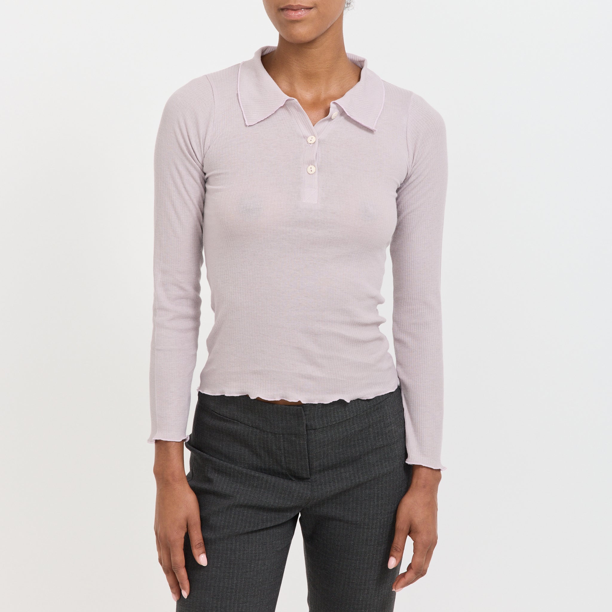 Dual Long Sleeve Tee Verbe Purple