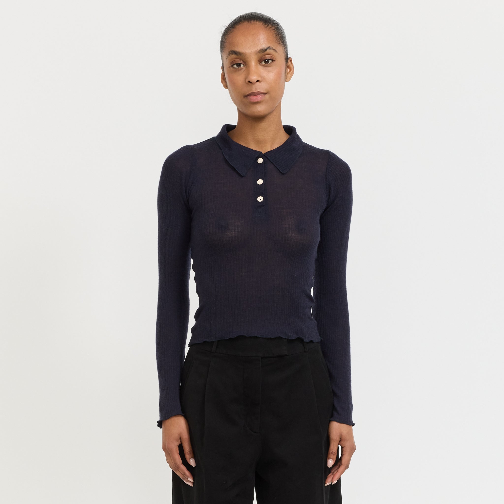 Dual Long Sleeve Tee Murano Navy