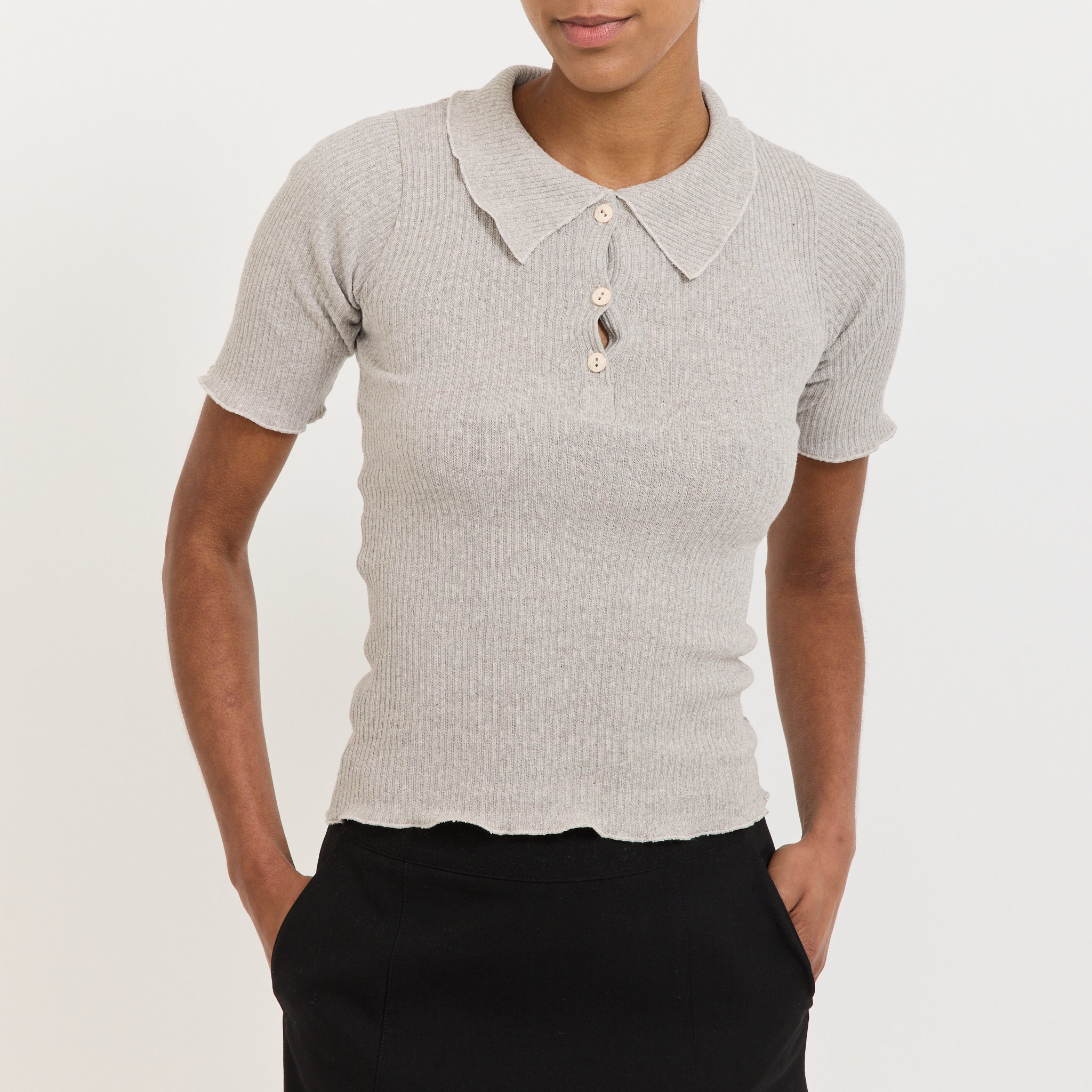 Dual Polo Grey Melange