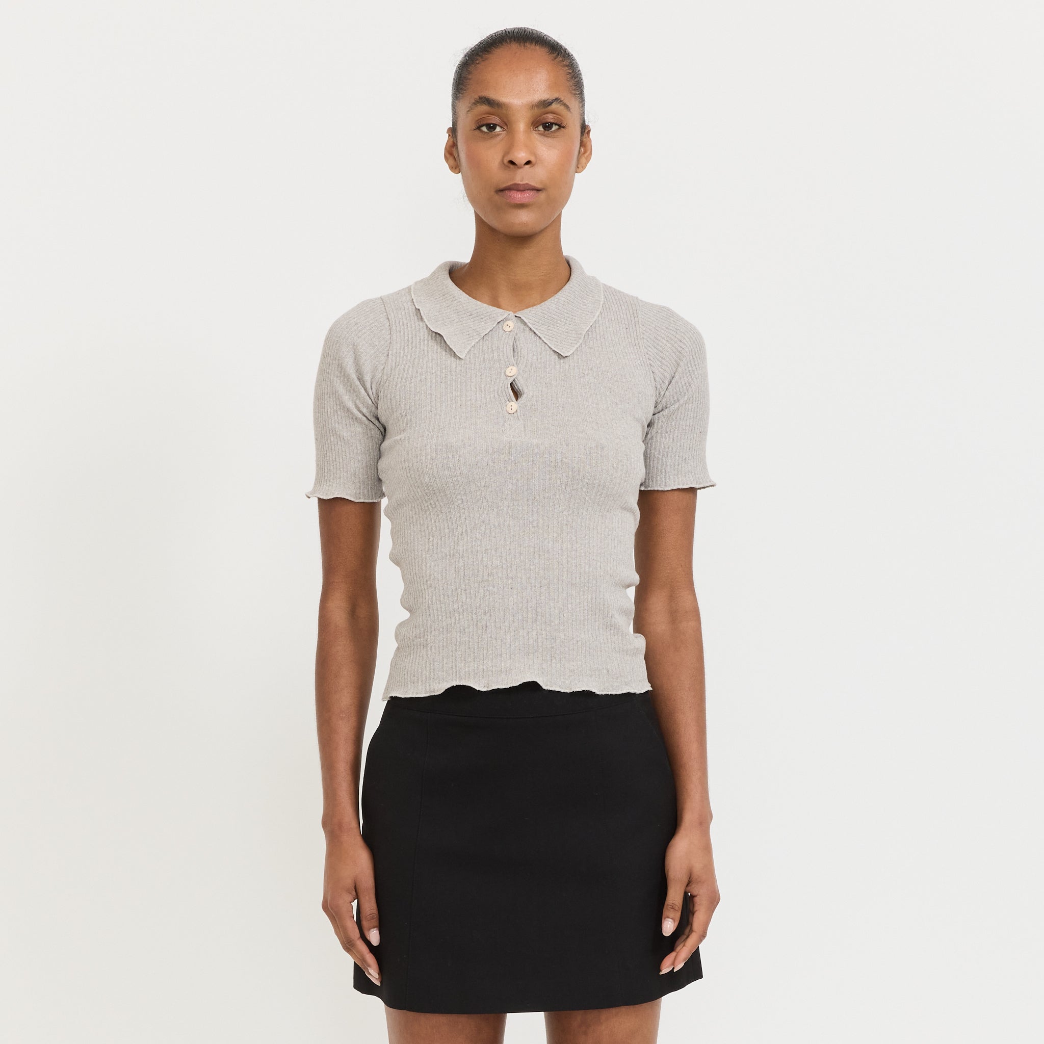 Baserange Dual Polo Grey Melange | Maplestore