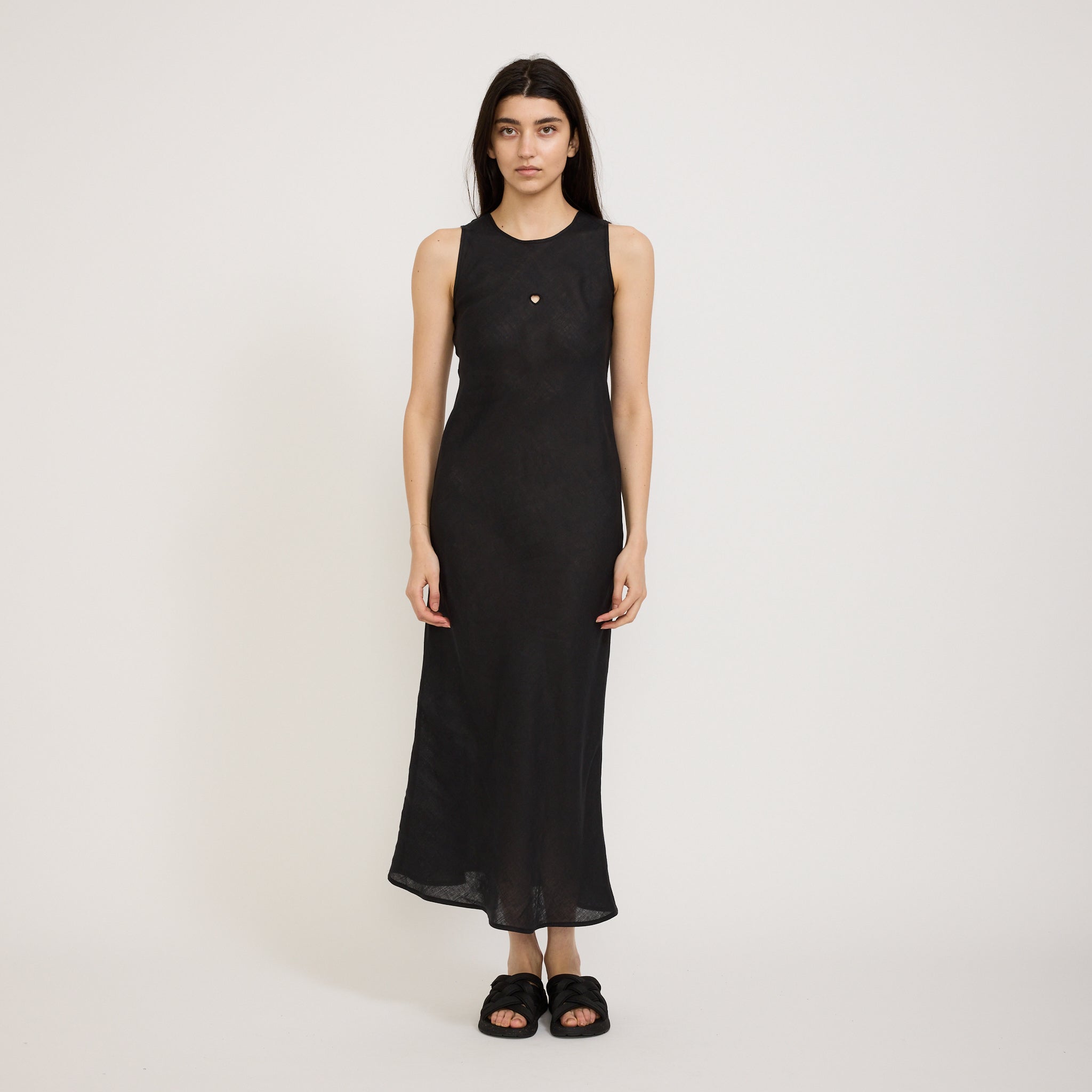 Baserange | Dydine Heart Tank Dress Black | Maplestore