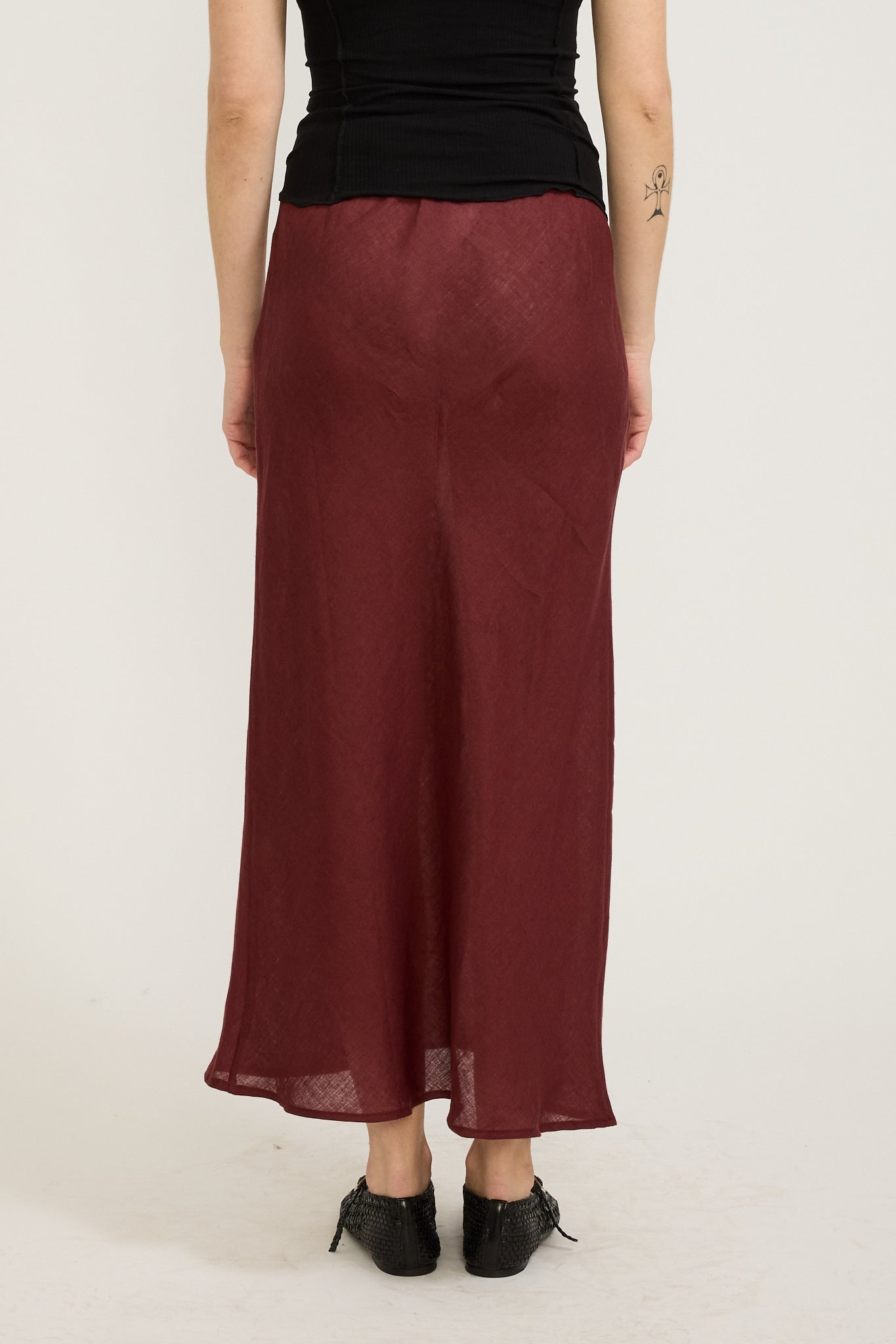 Baserange | Dydine Skirt Stome Burgundy | Maplestore