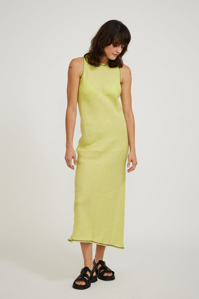 Baserange | Dydine Tank Dress Lime | Maplestore