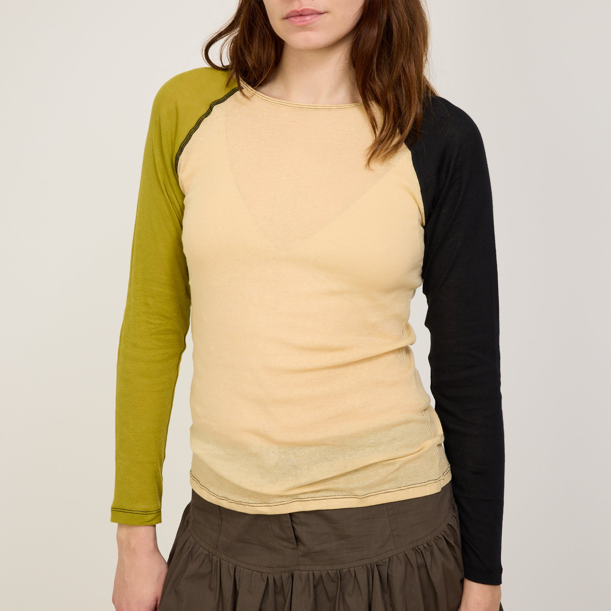 Gene Long Sleeve Tee in Assortment | Lyocell wool rib | en