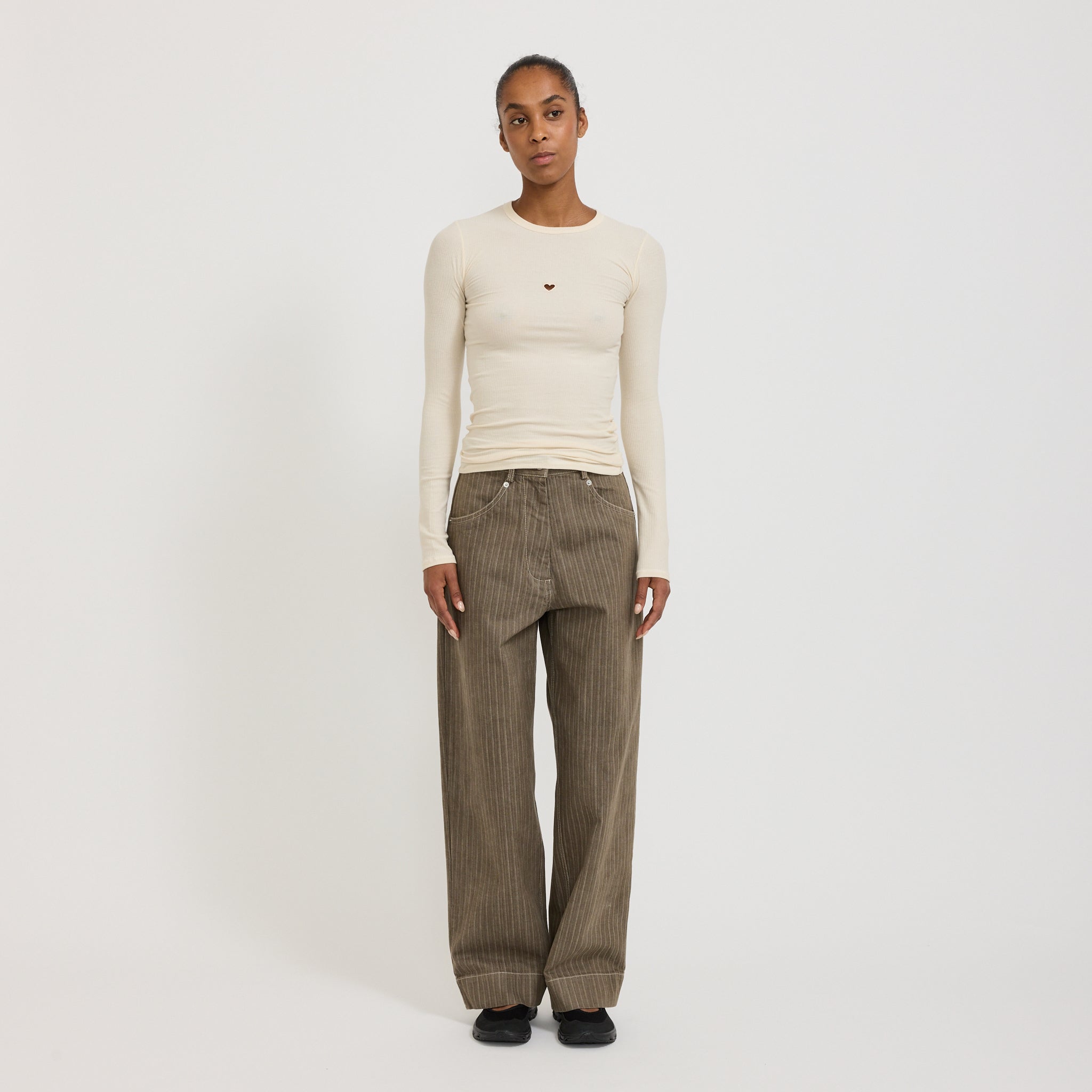 Baserange | Heart Long Sleeve Tee Undyed | Maplestore