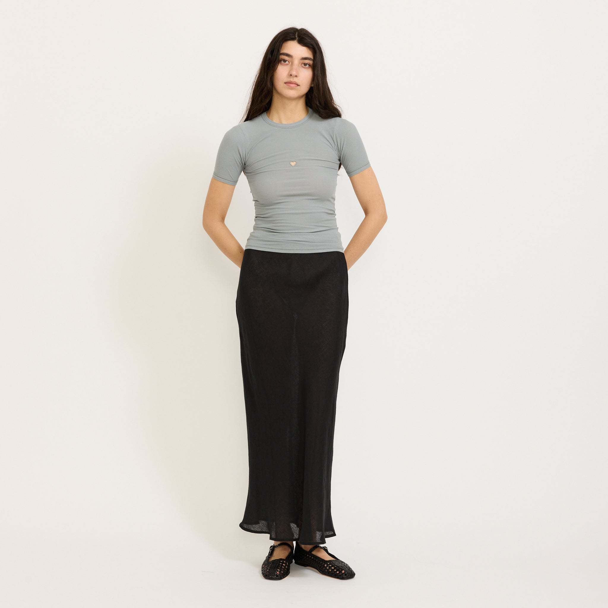 Baserange | Heart Tee Bow Blue | Maplestore