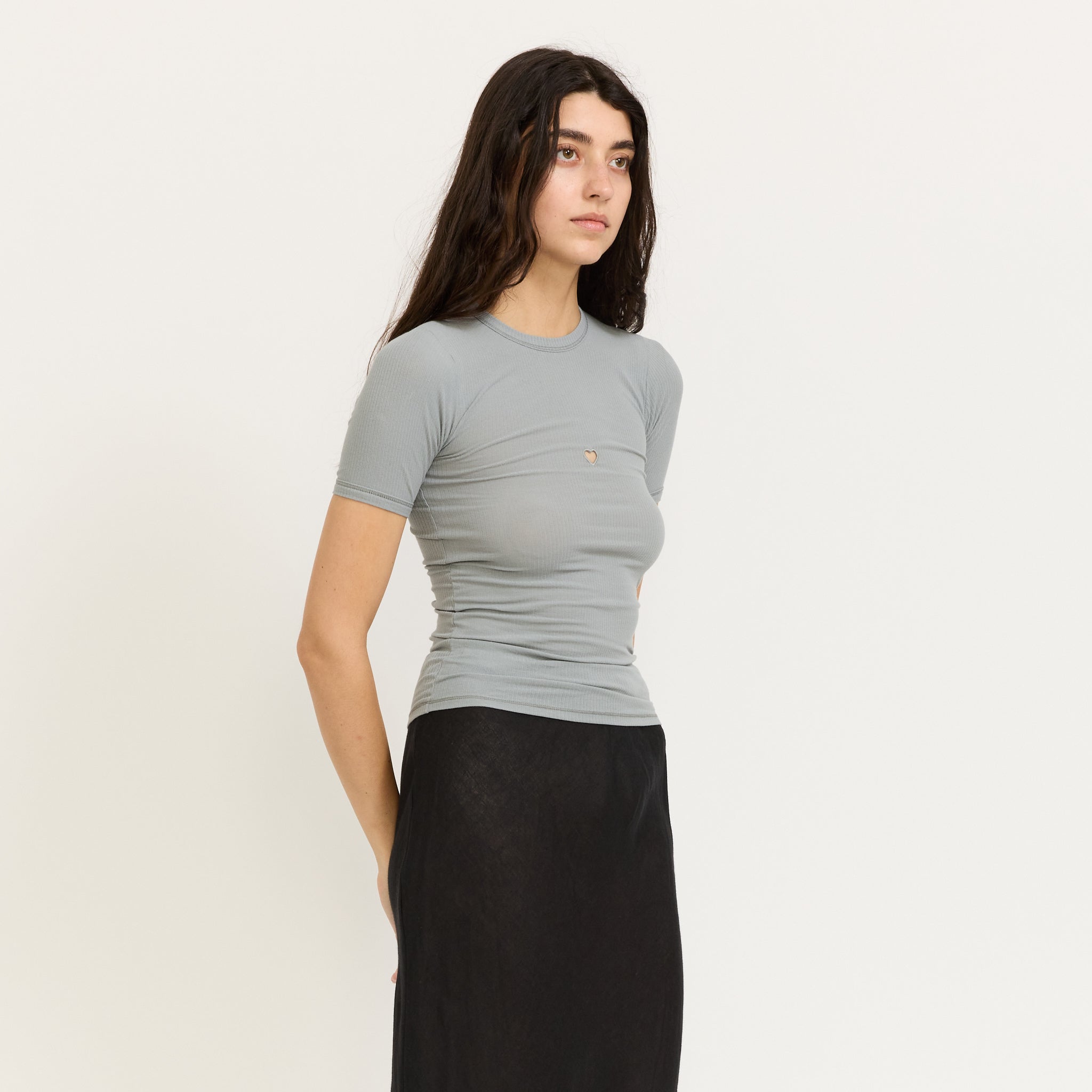 Baserange | Heart Tee Bow Blue | Maplestore