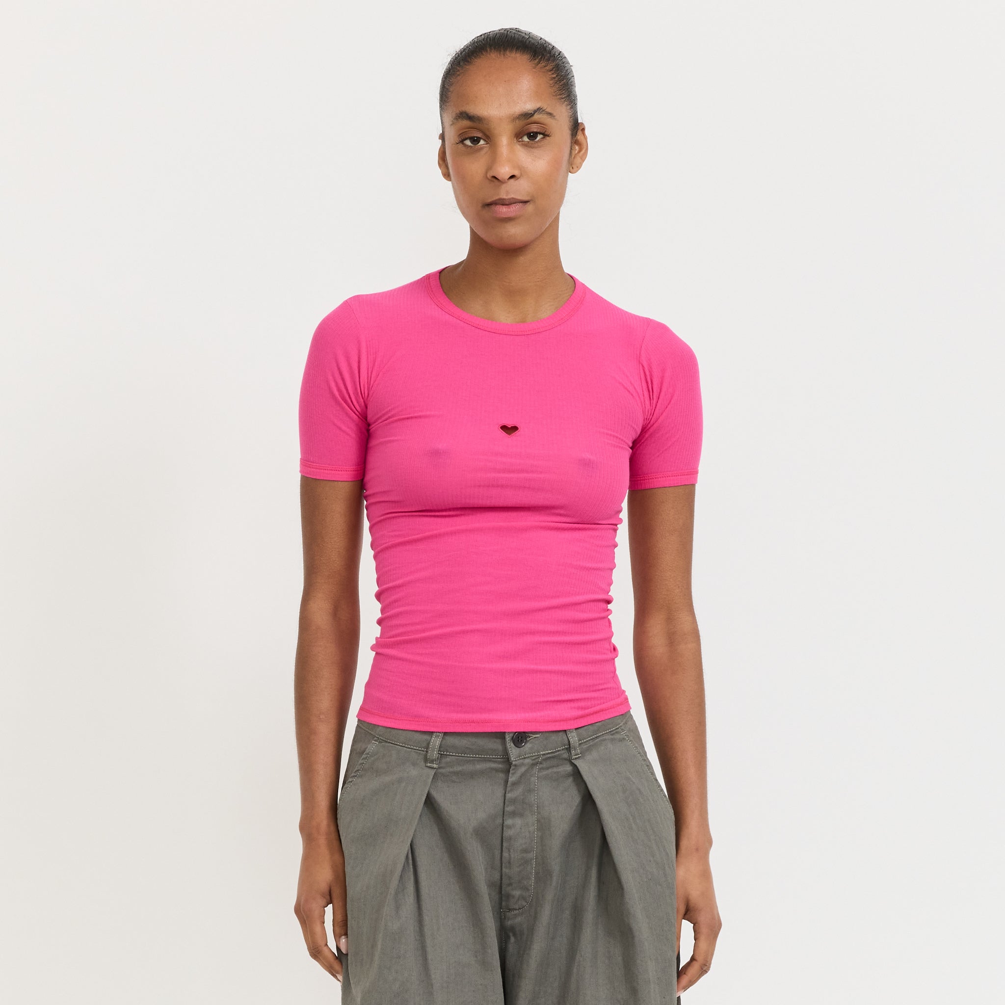 Heart Tee Shirt York Pink