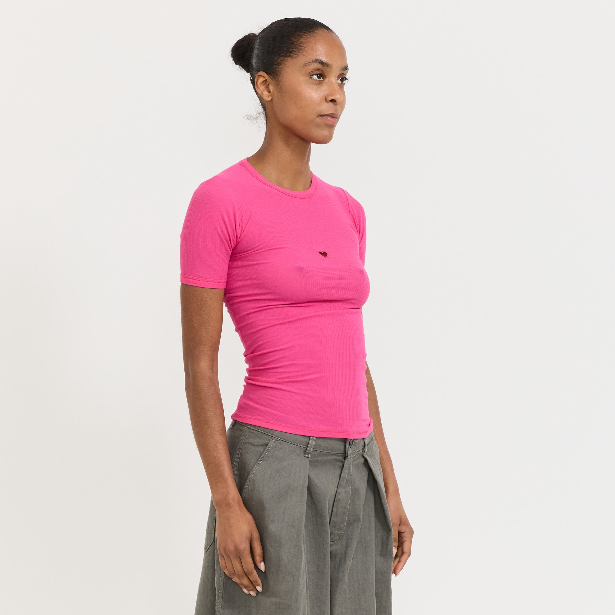 Heart Tee Shirt York Pink