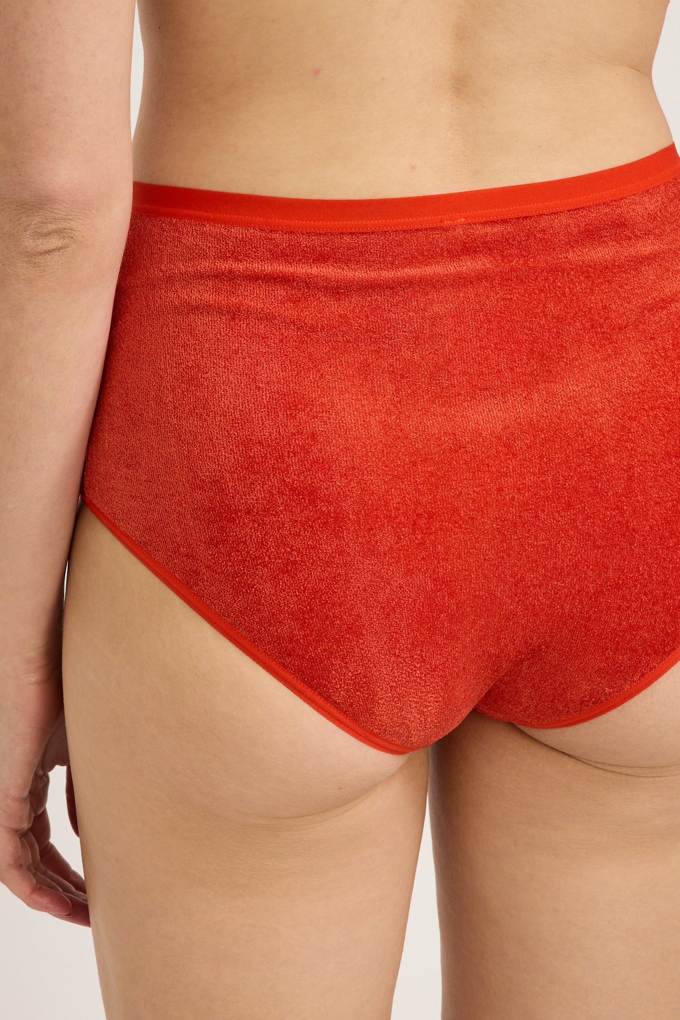 Baserange | High Waist Bell Pants Mino Red | Maplestore