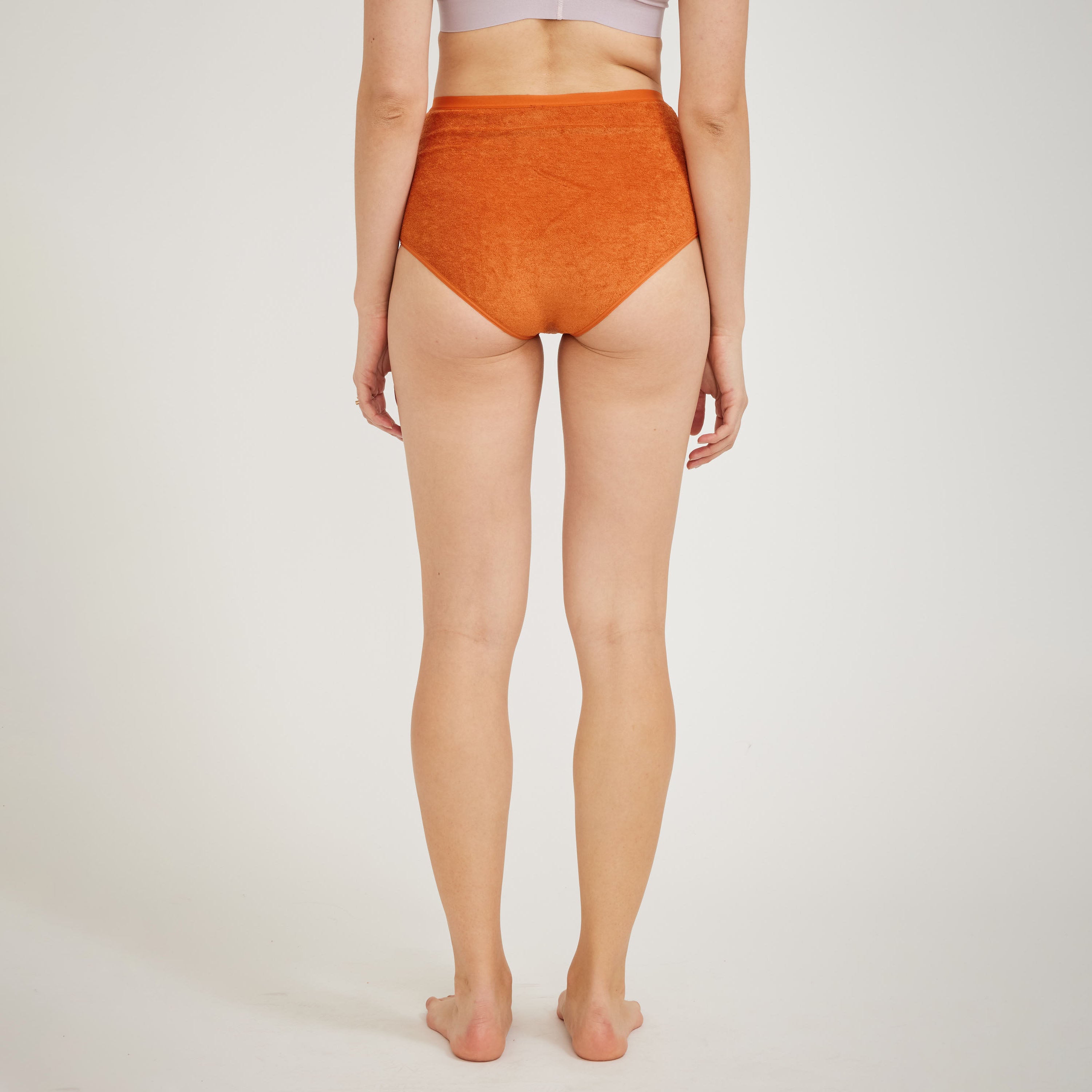 High Waist Bell Pants Ven Orange