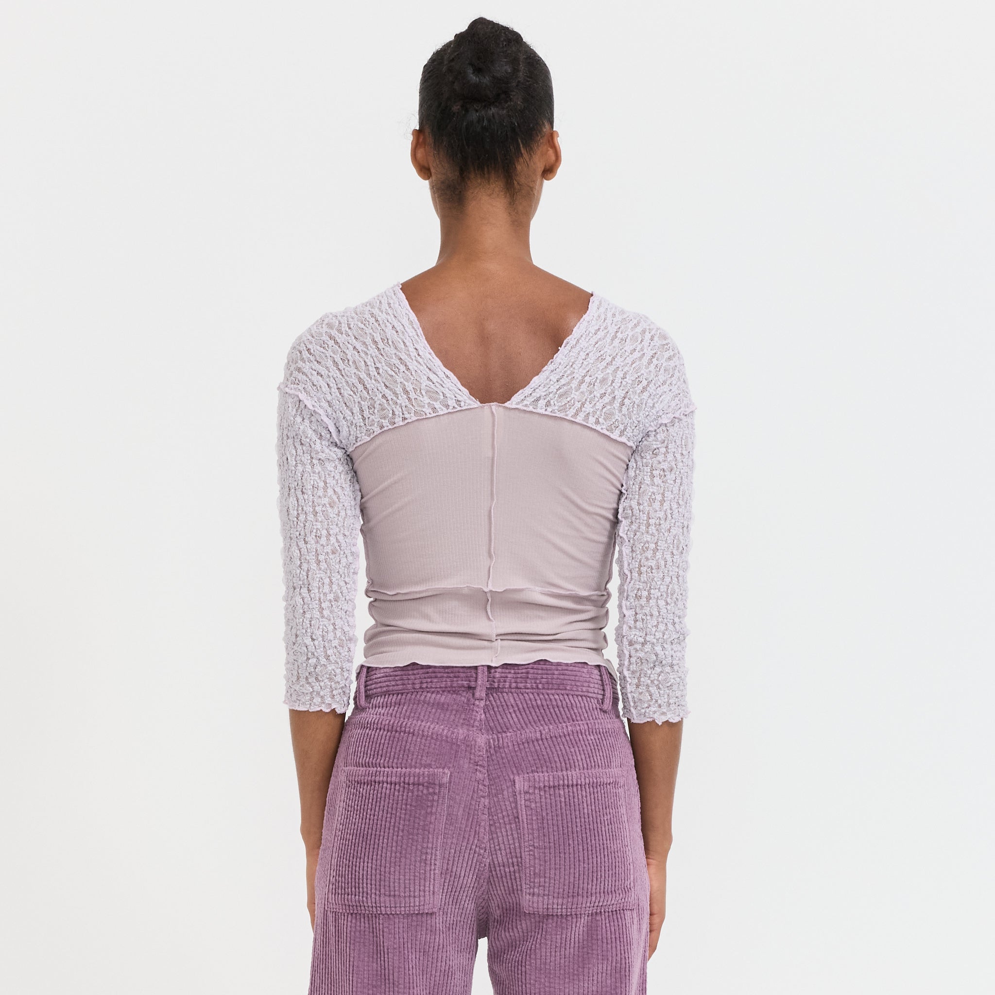 Nehru Long Sleeve Tee Cylin/Verbe Purple