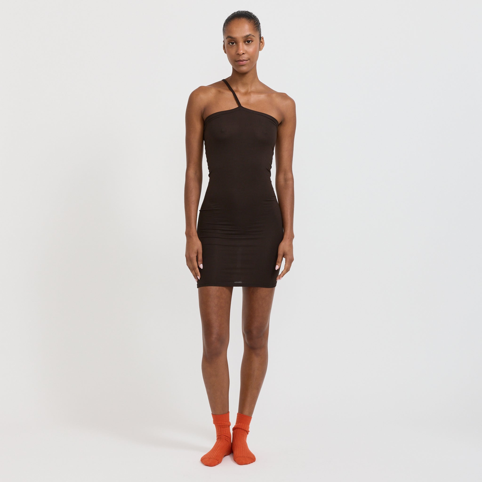 Baserange | Nida One Strap Slip Dress Fovea | Maplestore