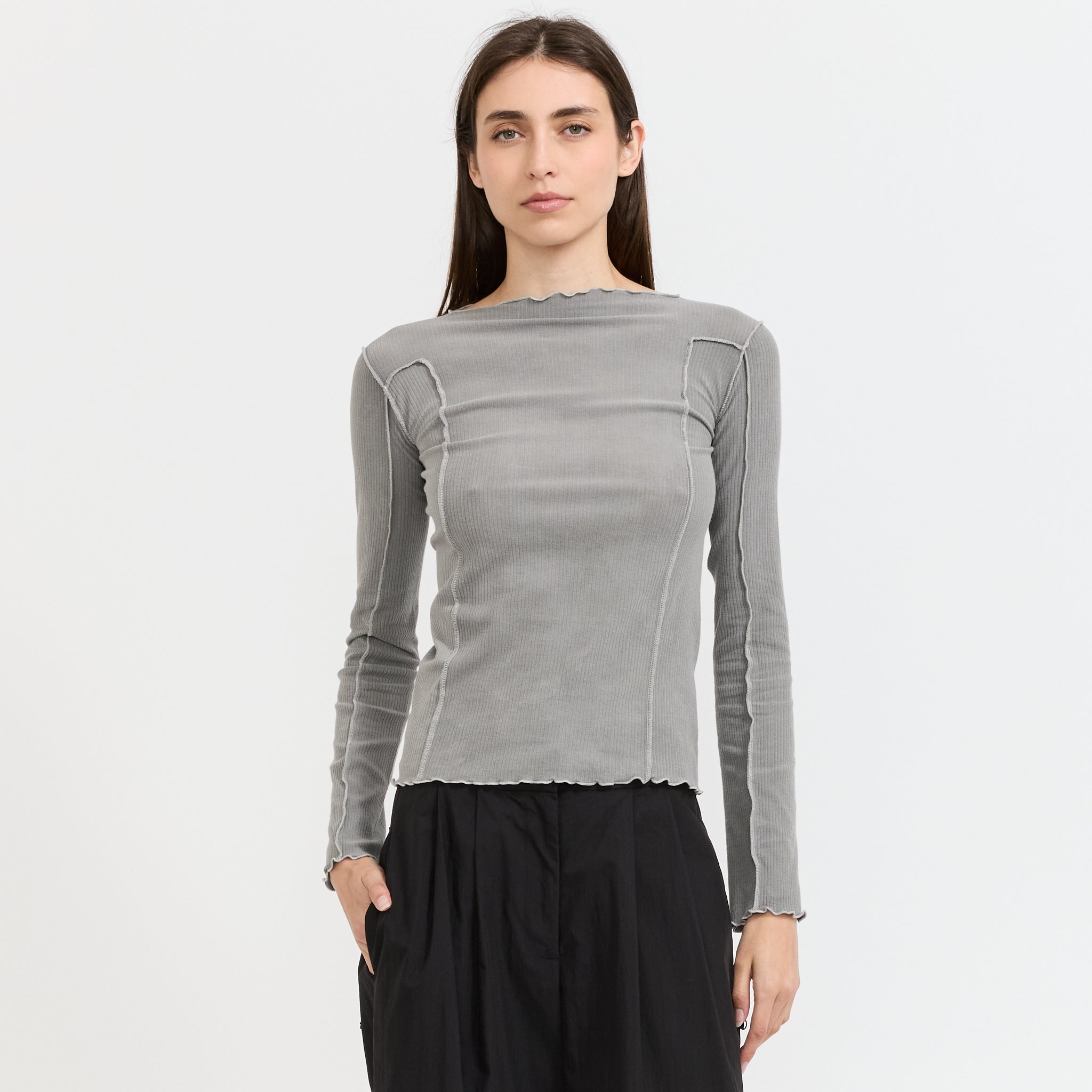 Omato Long Sleeve Tee Elie Grey