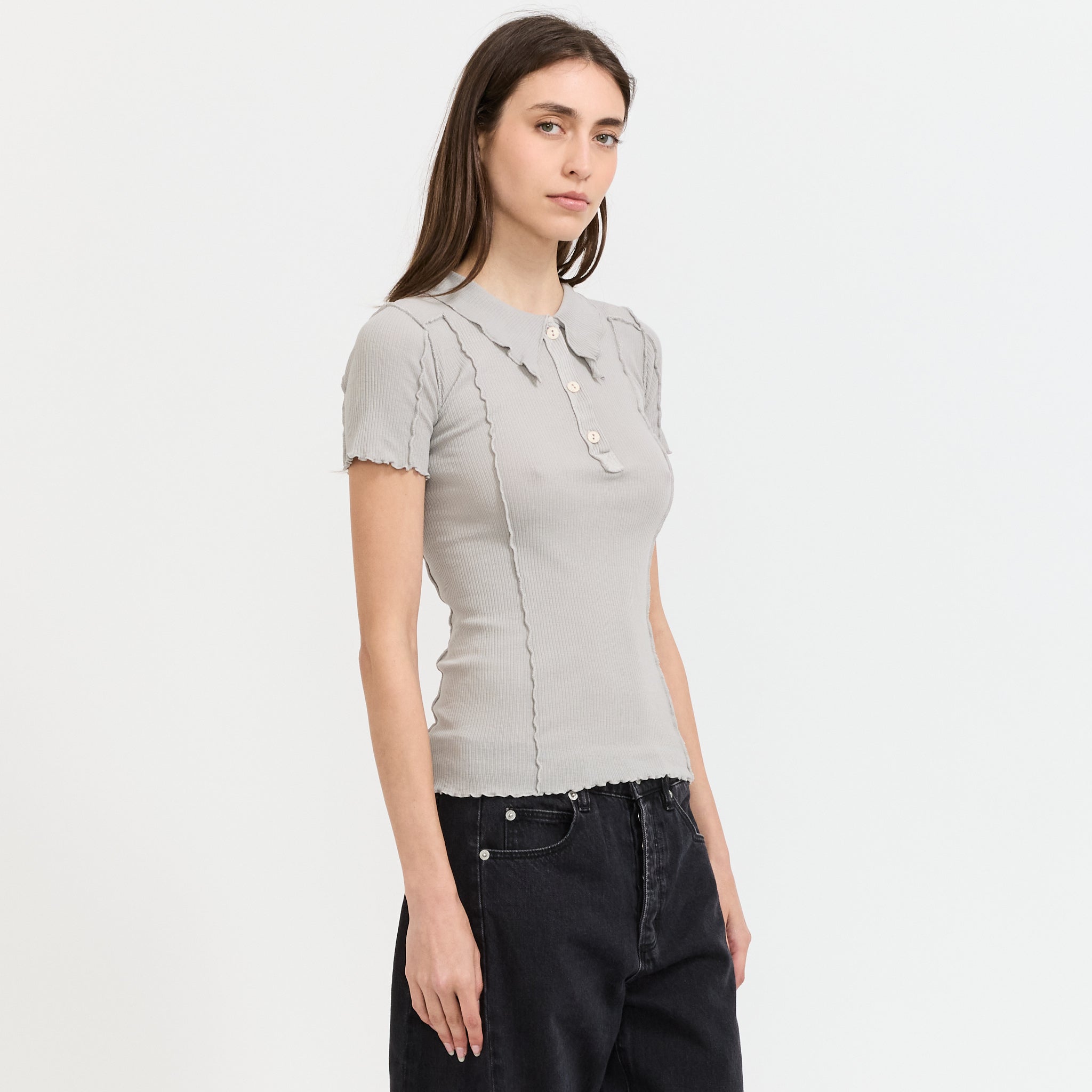 Omato Polo Tee Shirt Elie Grey