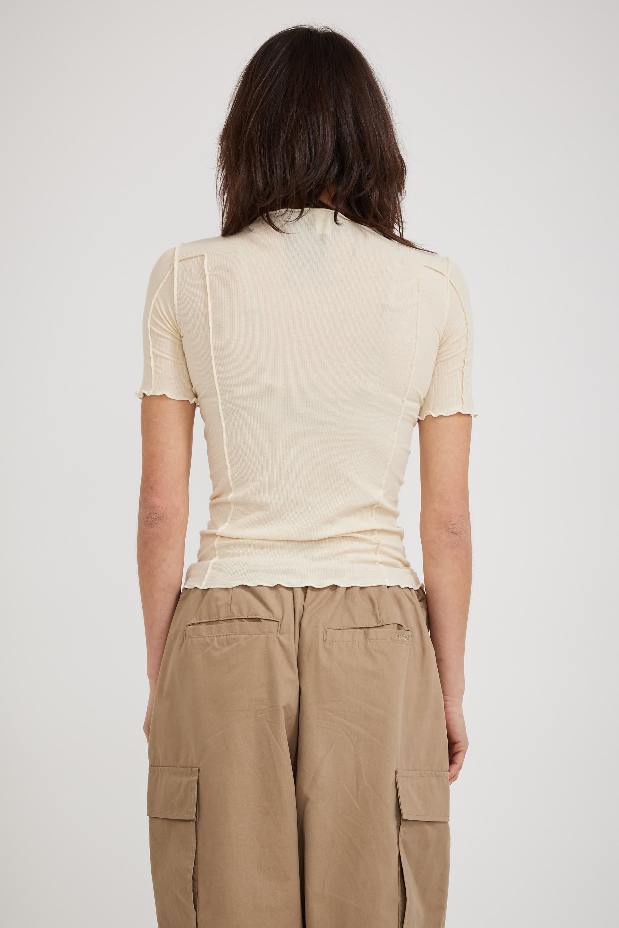 Baserange | Omato 3/4 Rib Top Off White | Maplestore