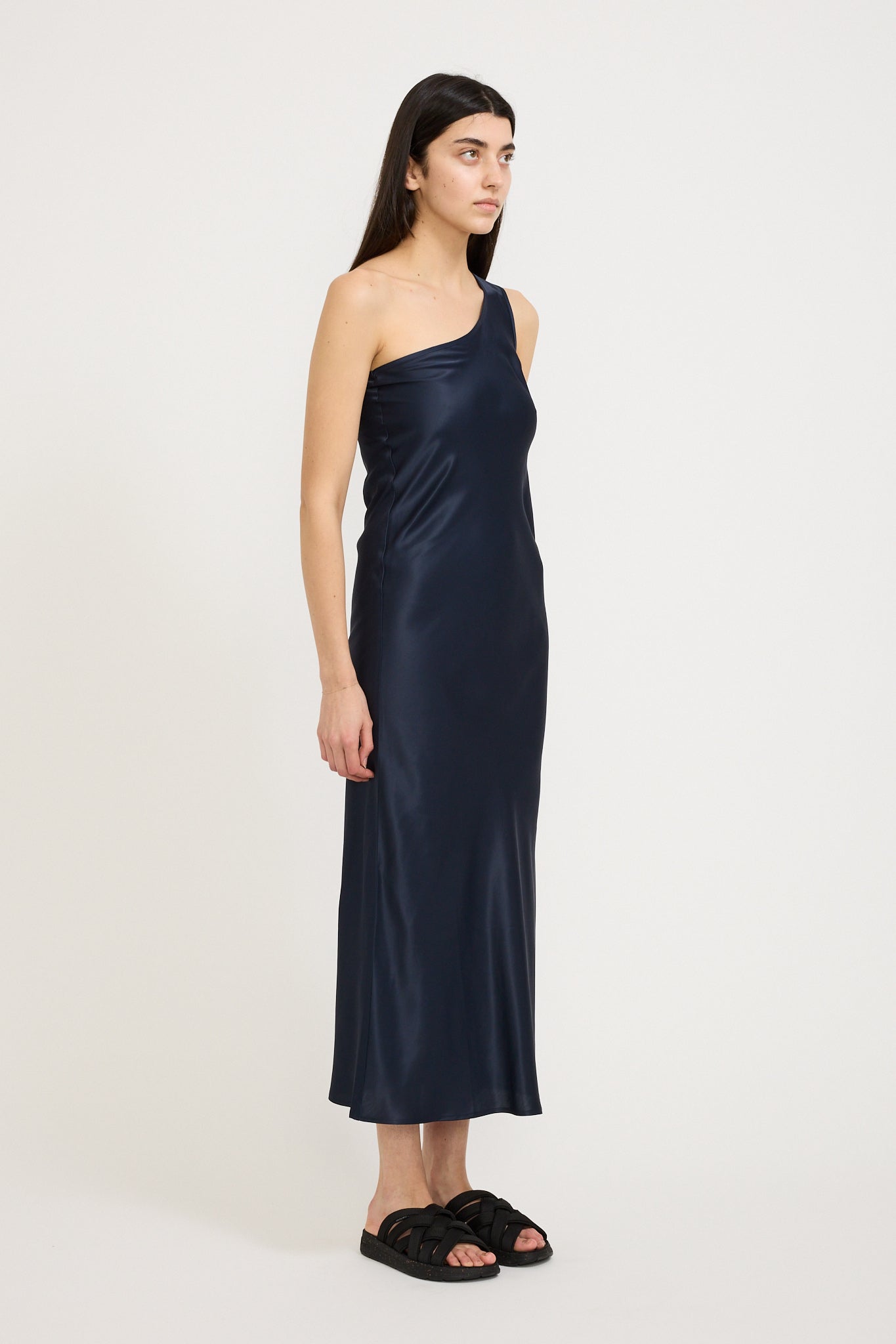 Baserange | One Strap Dydine Dress Blue Black | Maplestore